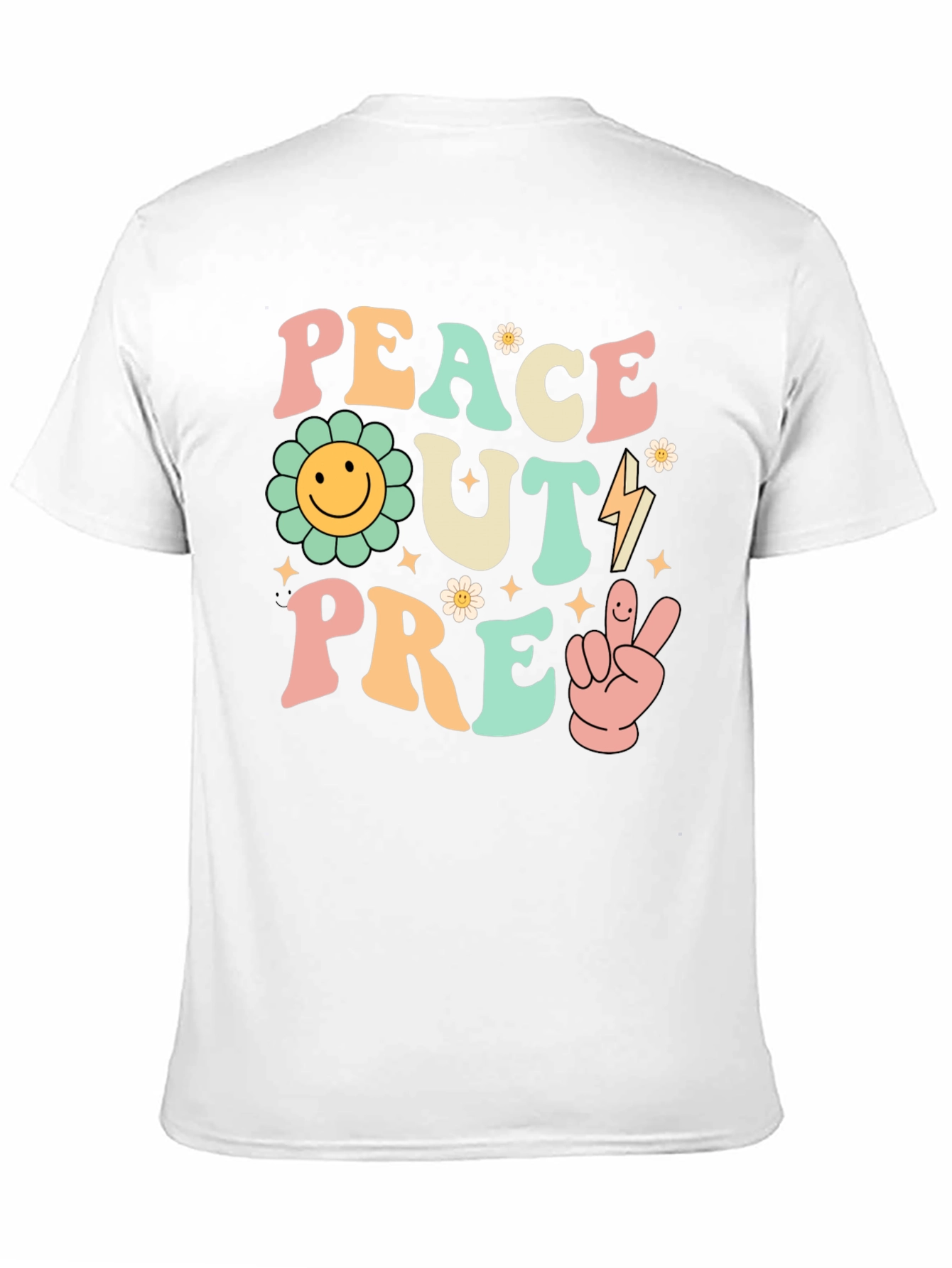 Peace Out Pre-K Groovy Graphic Tee