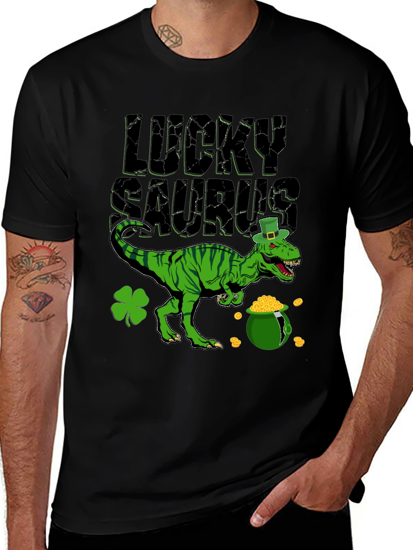 Lucky Saurus St. Patricks Day T-Shirt