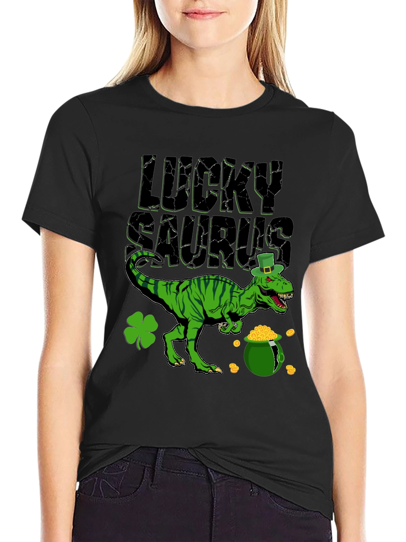 Lucky Saurus St. Patricks Day T-Shirt