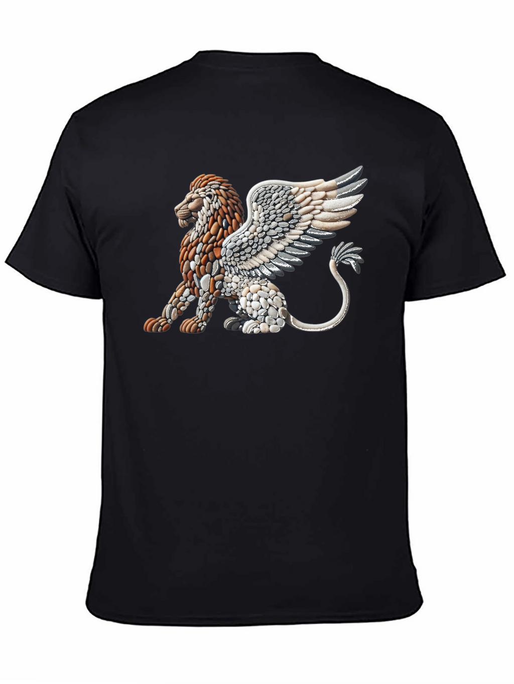 Stone Lion Graphic Tee - Unique Design