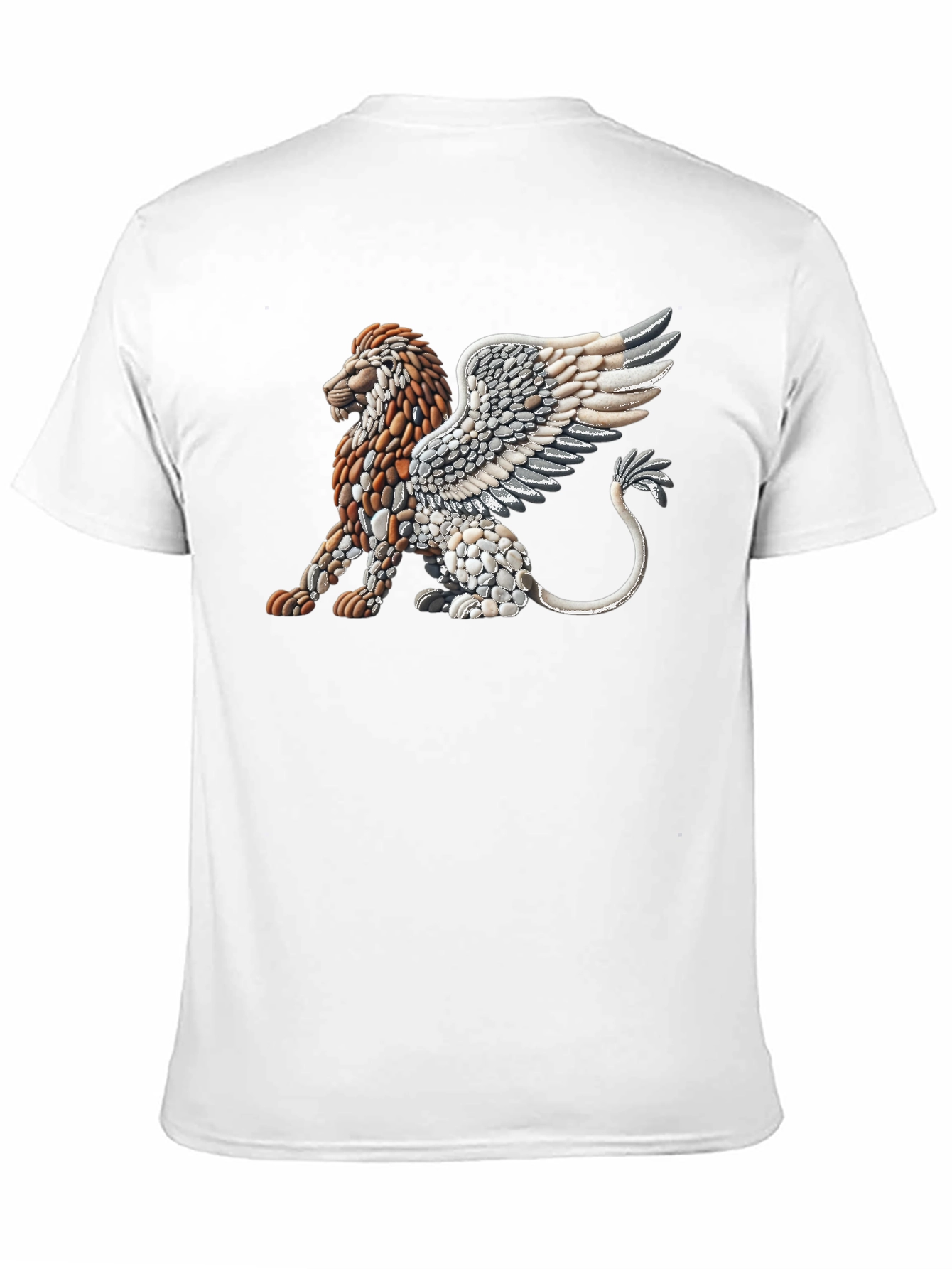 Stone Lion Graphic Tee - Unique Design