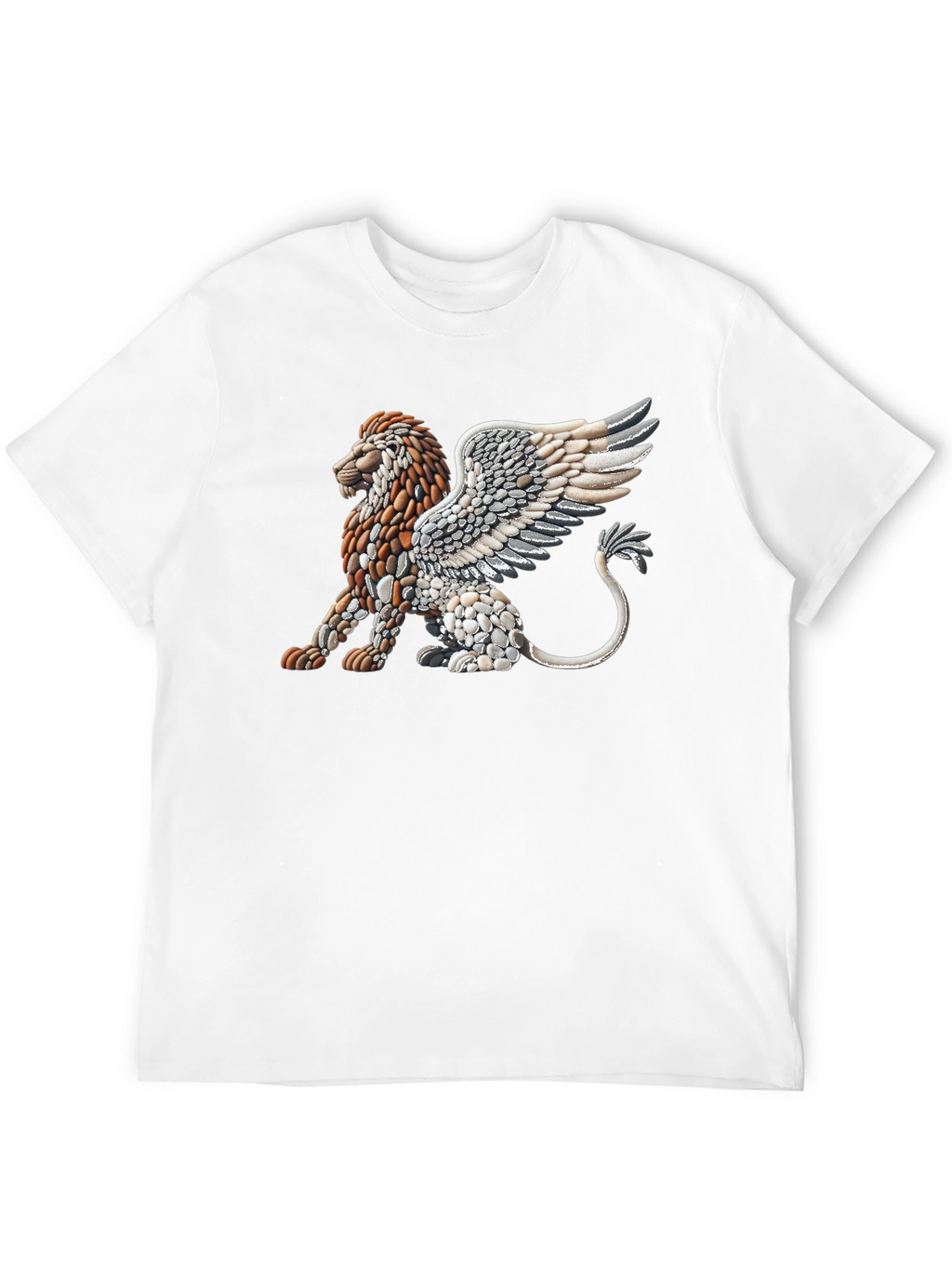 Stone Lion Graphic Tee - Unique Design