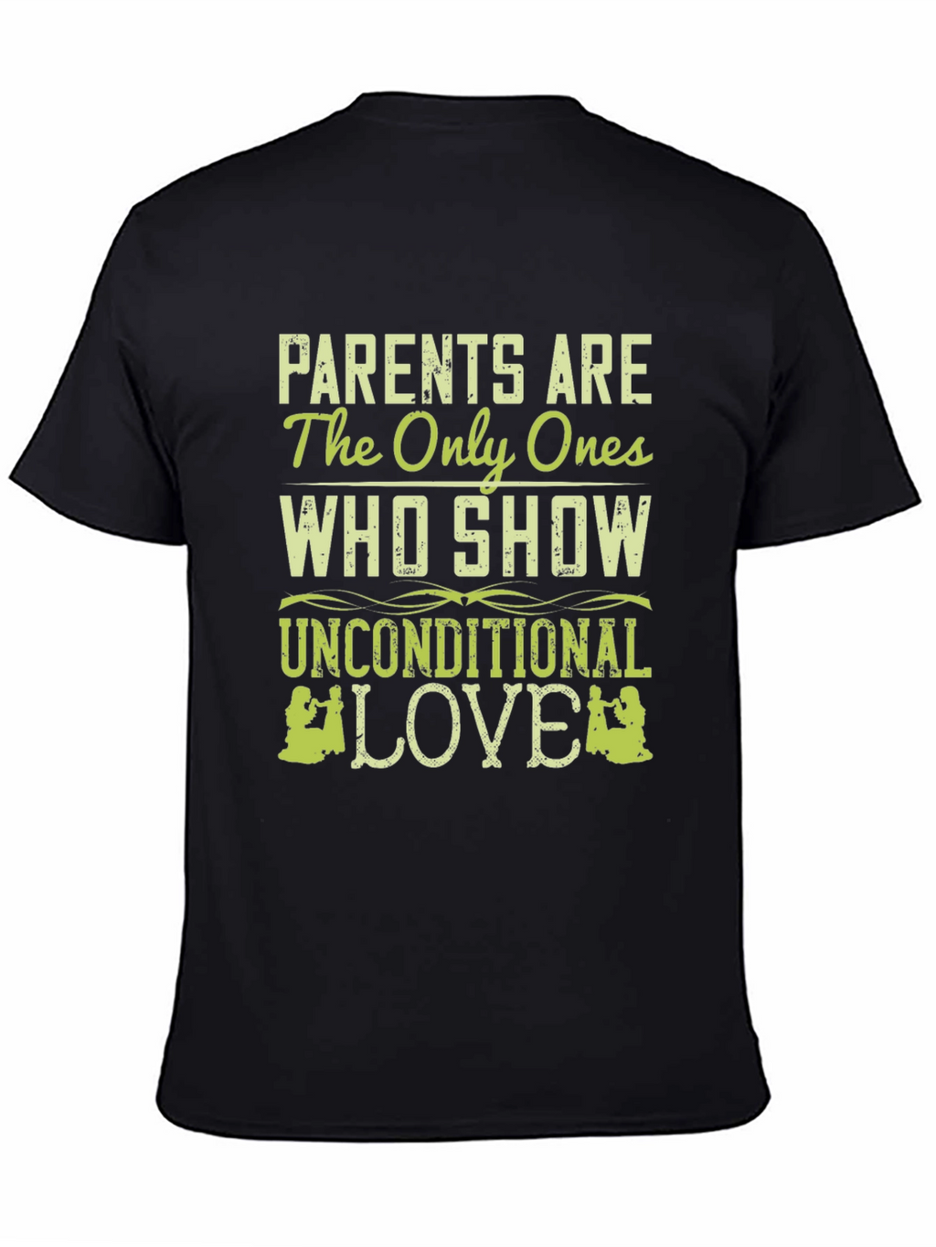 Parents Unconditional Love Black Tee