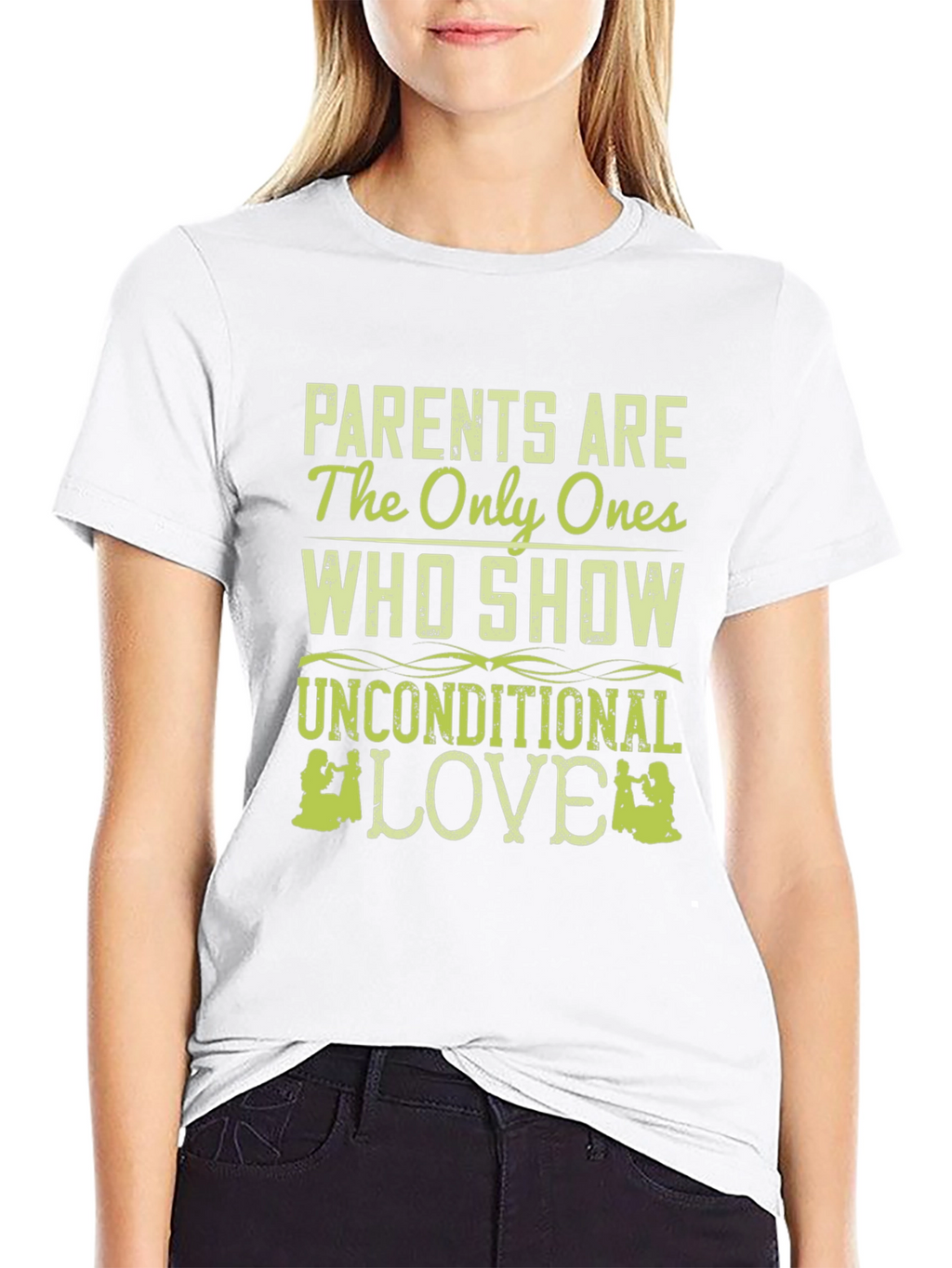 Parents Unconditional Love Black Tee