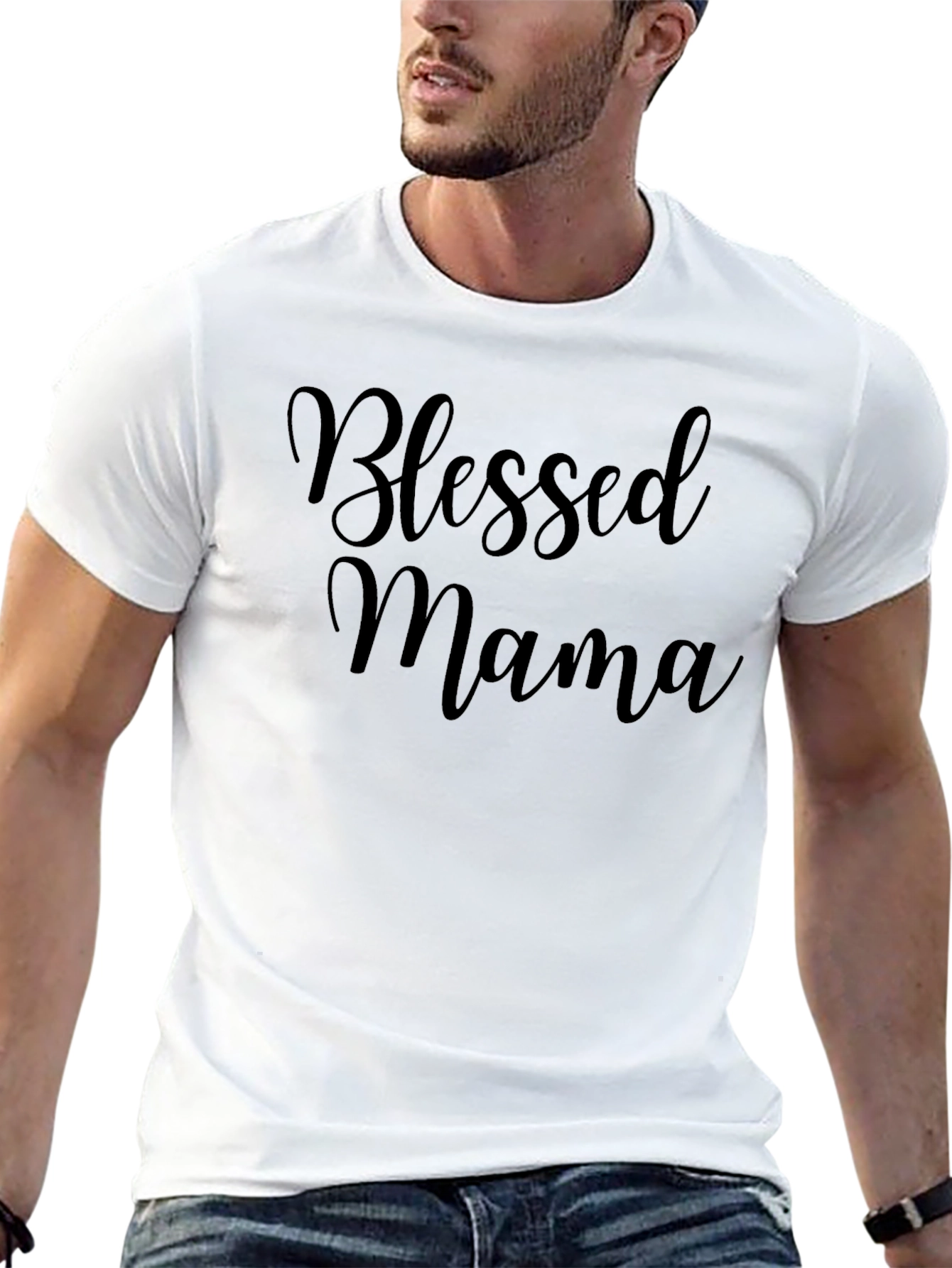 Blessed Mama Black T-Shirt