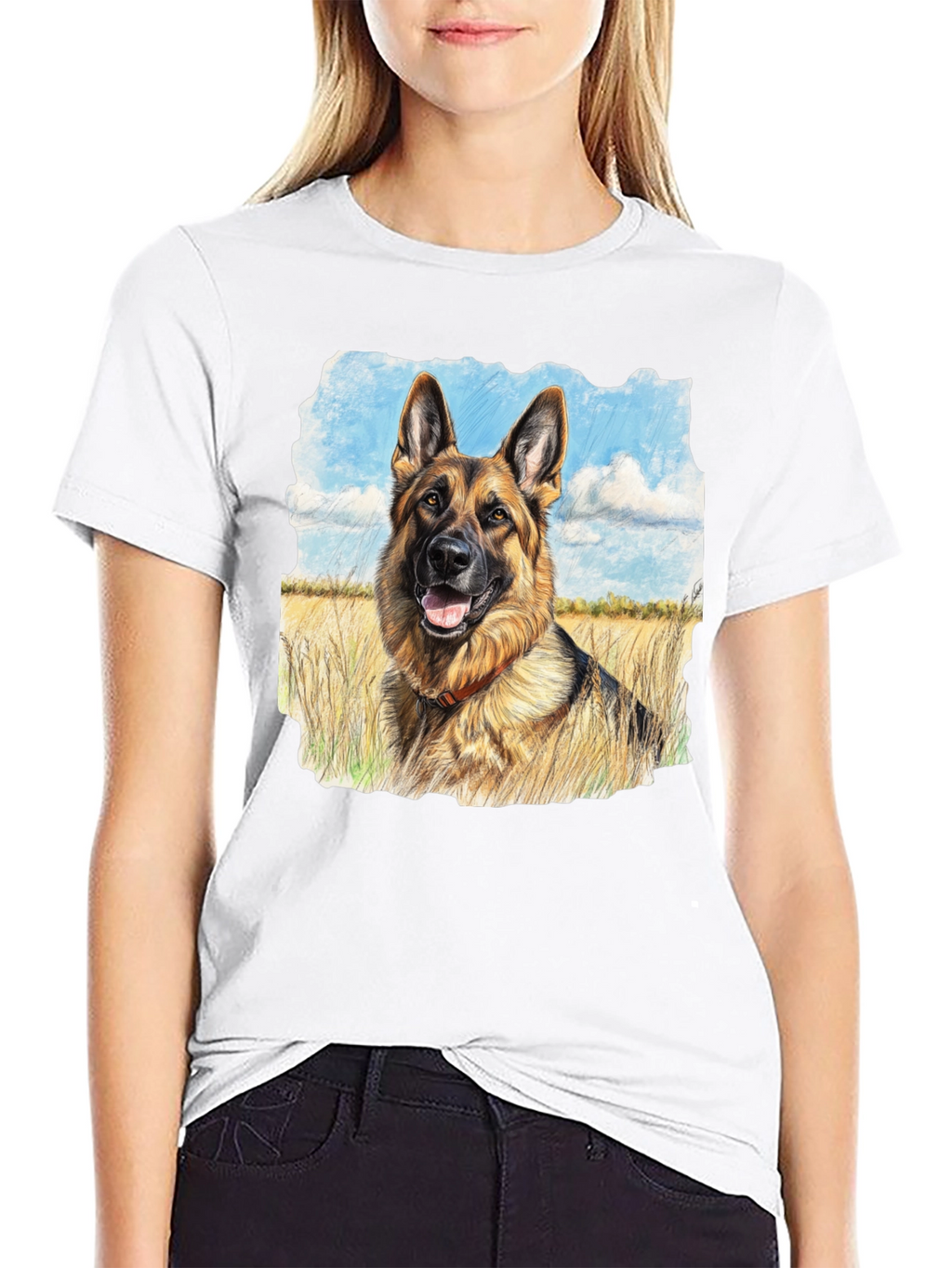 German Shepherd Portrait T-Shirt