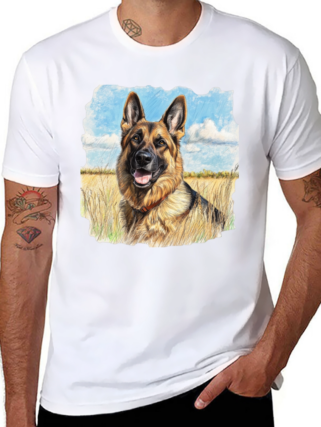 German Shepherd Portrait T-Shirt