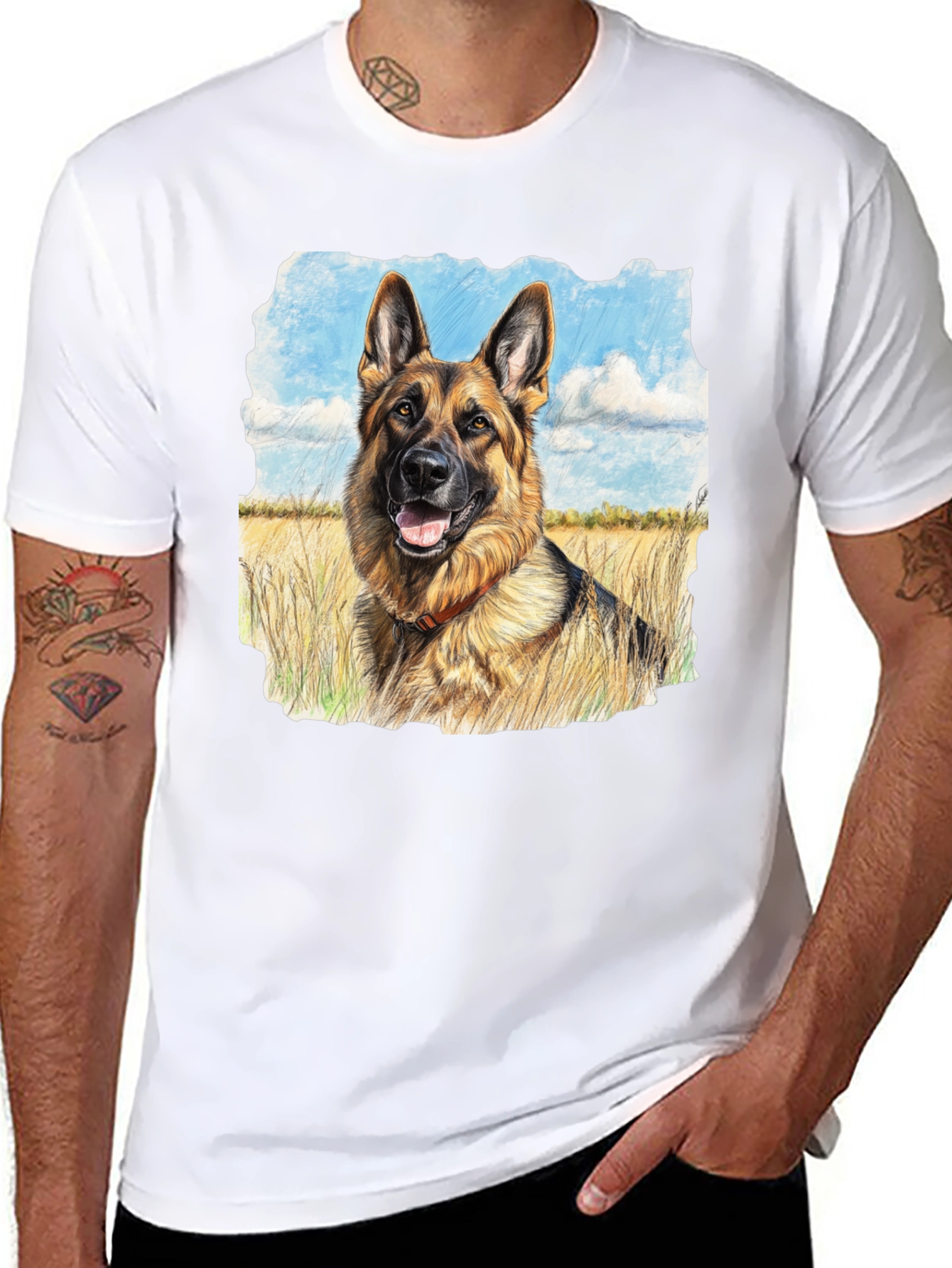 German Shepherd Portrait T-Shirt