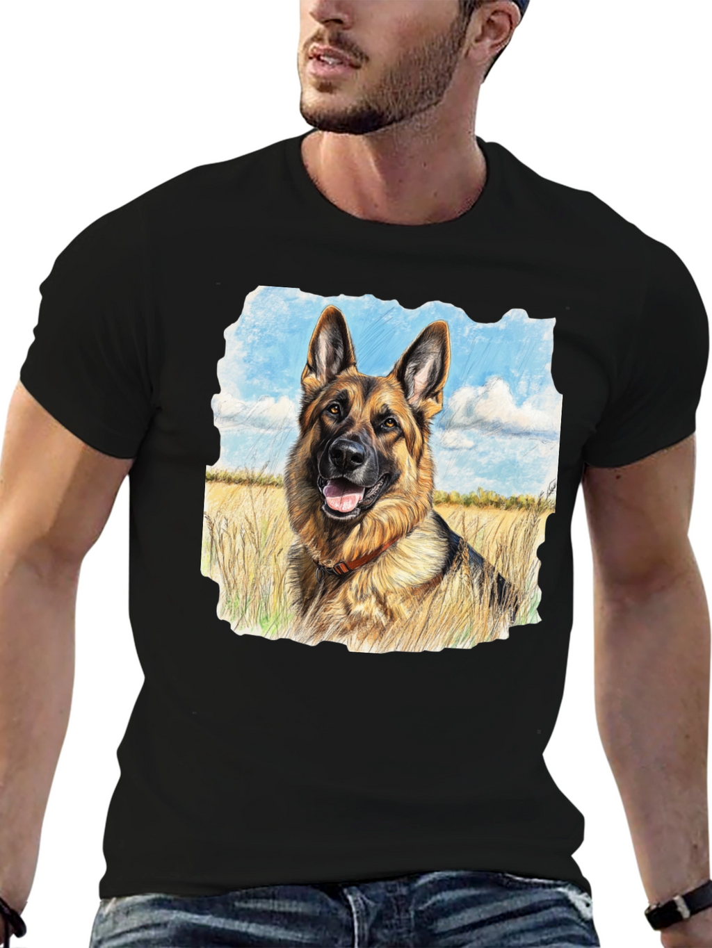 German Shepherd Portrait T-Shirt