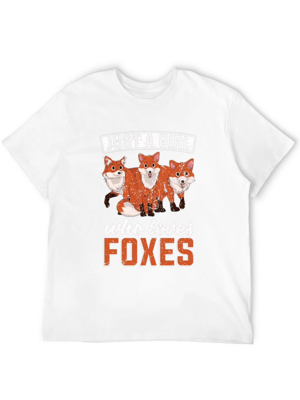 Just A Girl Who Loves Foxes Graphic T-Shirt