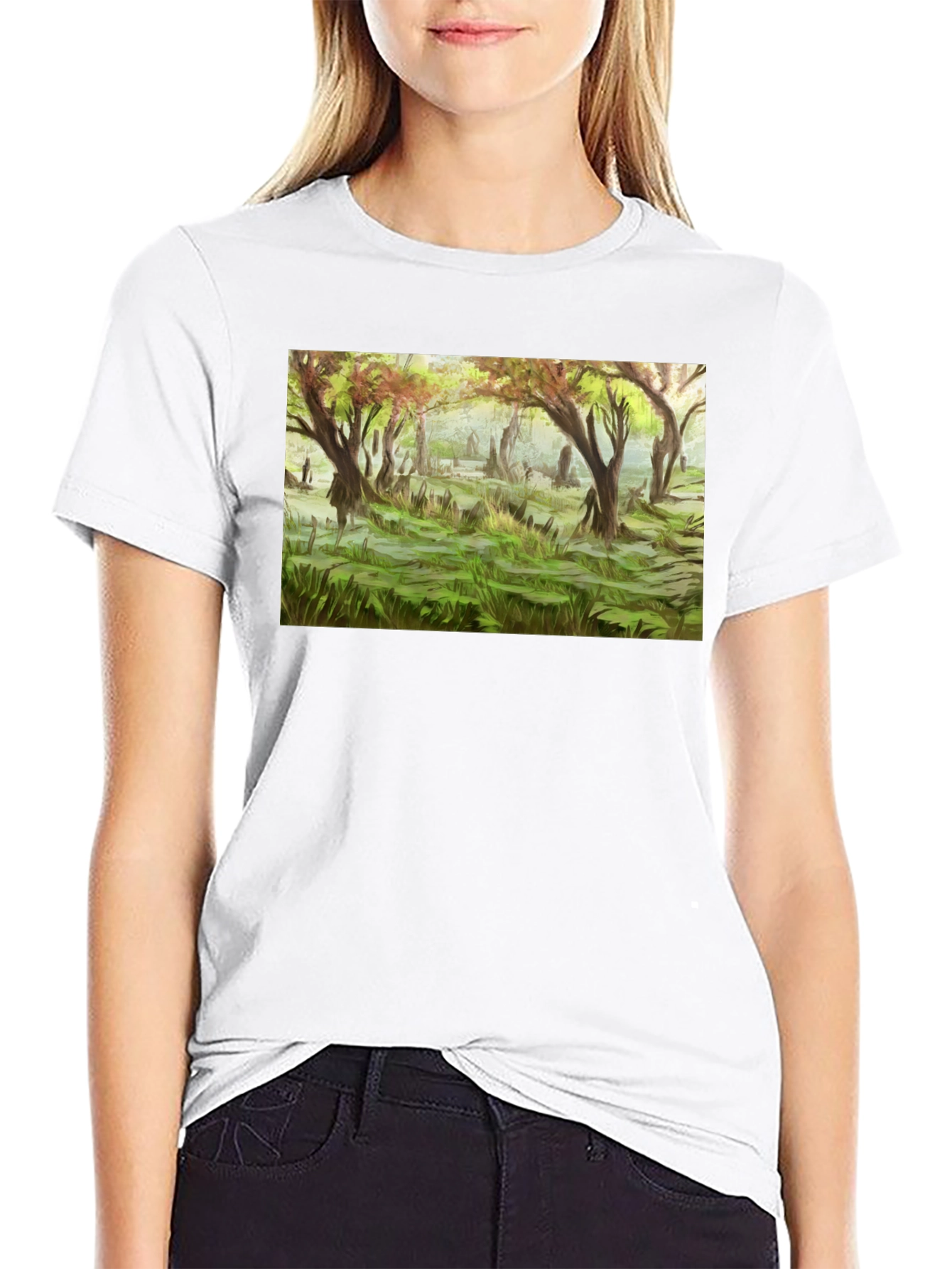 Ethereal Forest Graphic Tee - Nature Inspired Apparel