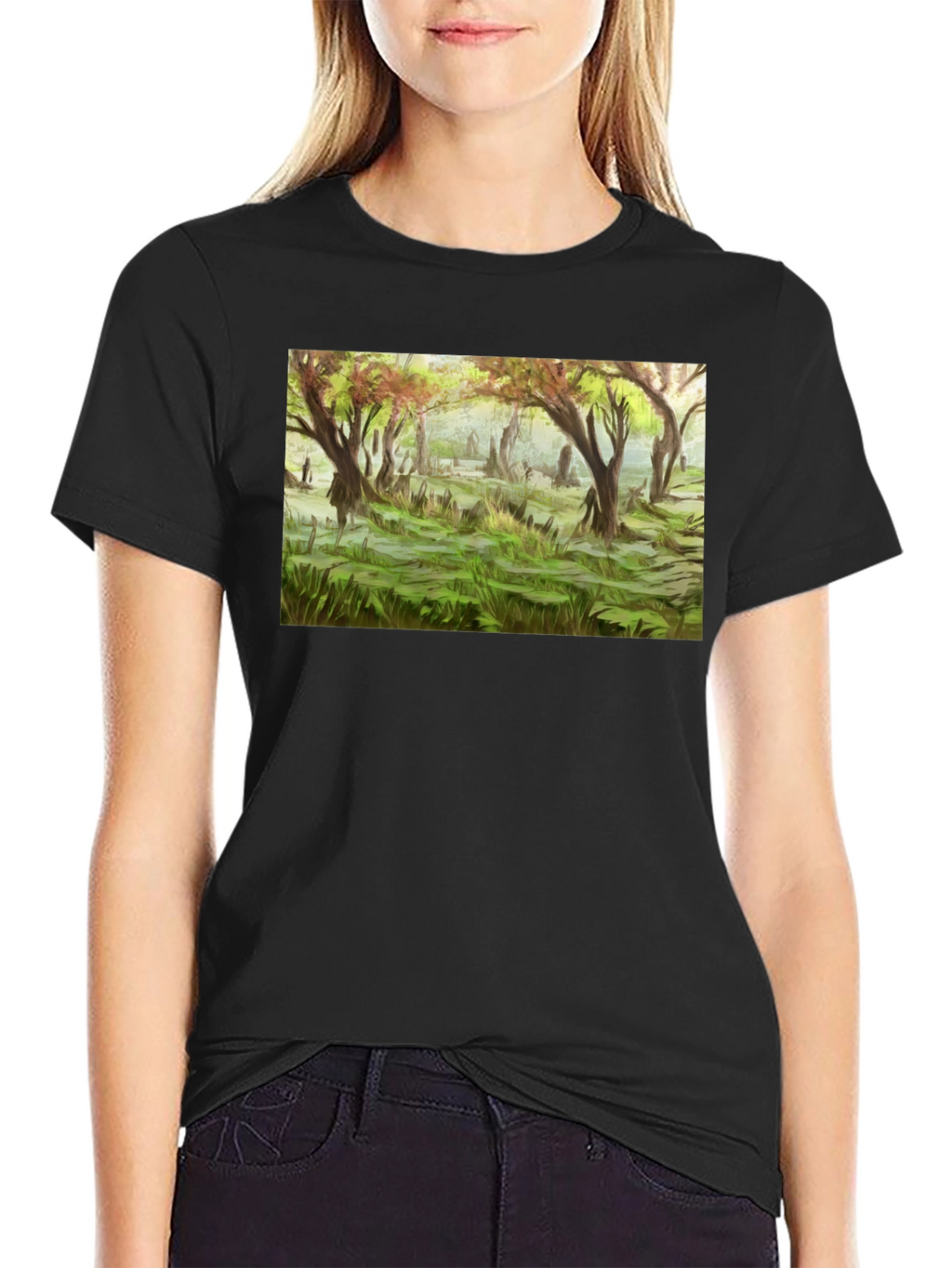 Ethereal Forest Graphic Tee - Nature Inspired Apparel