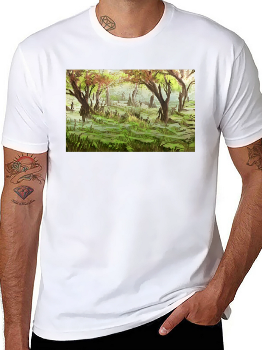 Ethereal Forest Graphic Tee - Nature Inspired Apparel