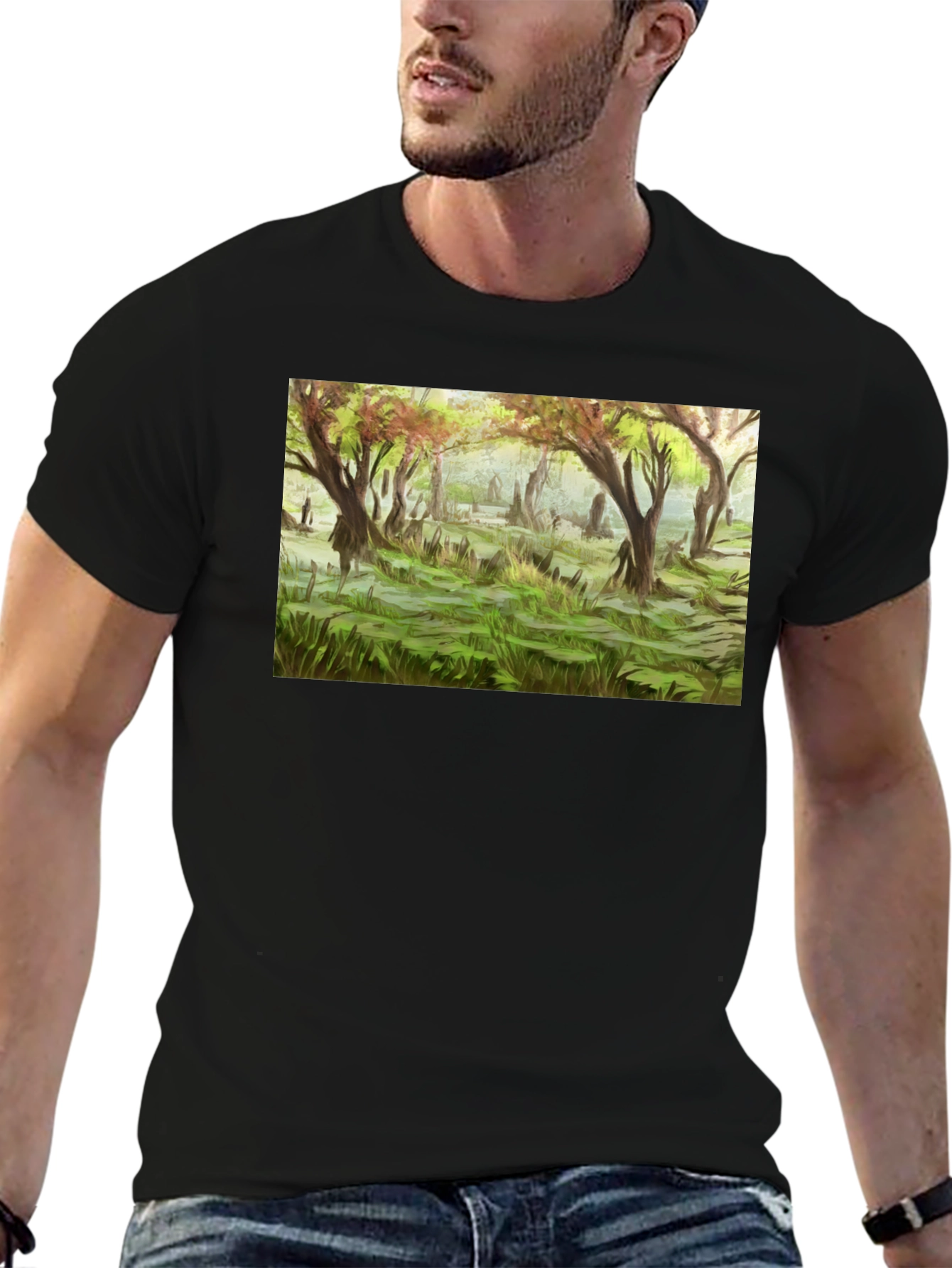 Ethereal Forest Graphic Tee - Nature Inspired Apparel