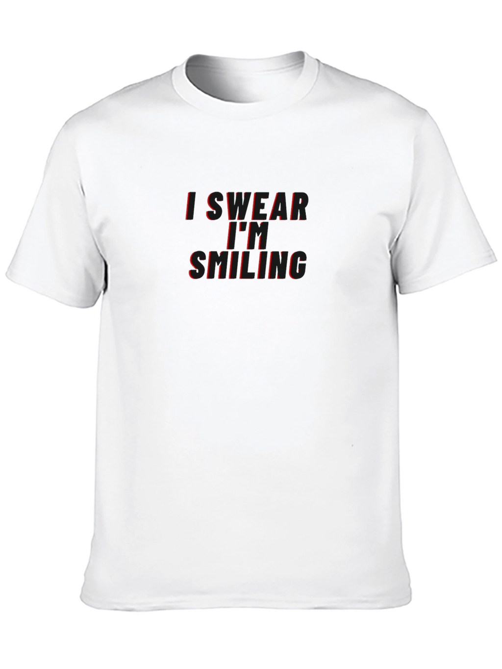I Swear Im Smiling Graphic Tee - Black