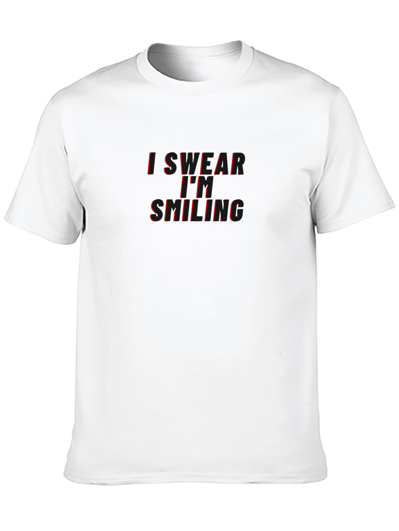 I Swear Im Smiling Graphic Tee - Black
