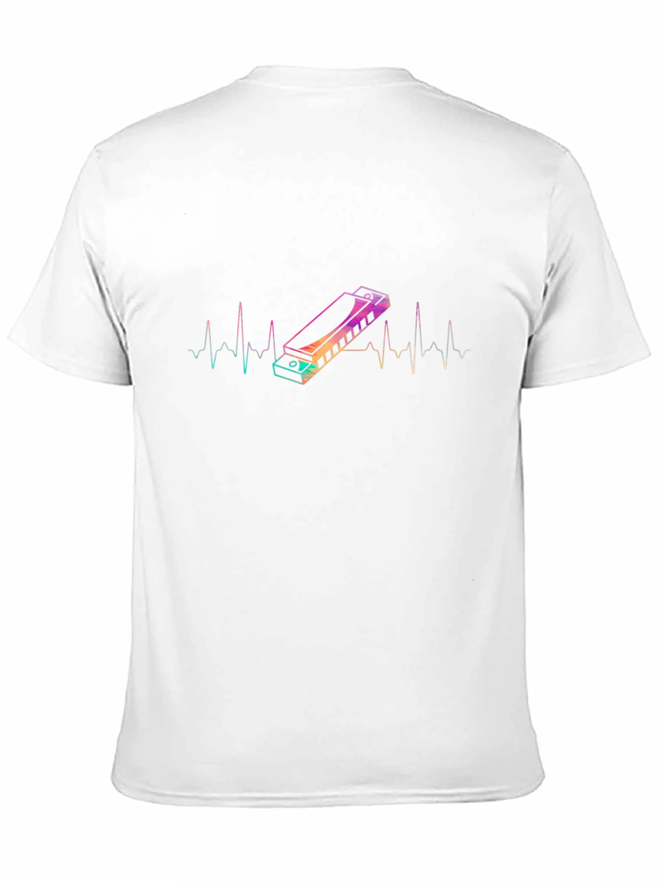 Harmonica Heartbeat Graphic Tee - Musicians T-Shirt