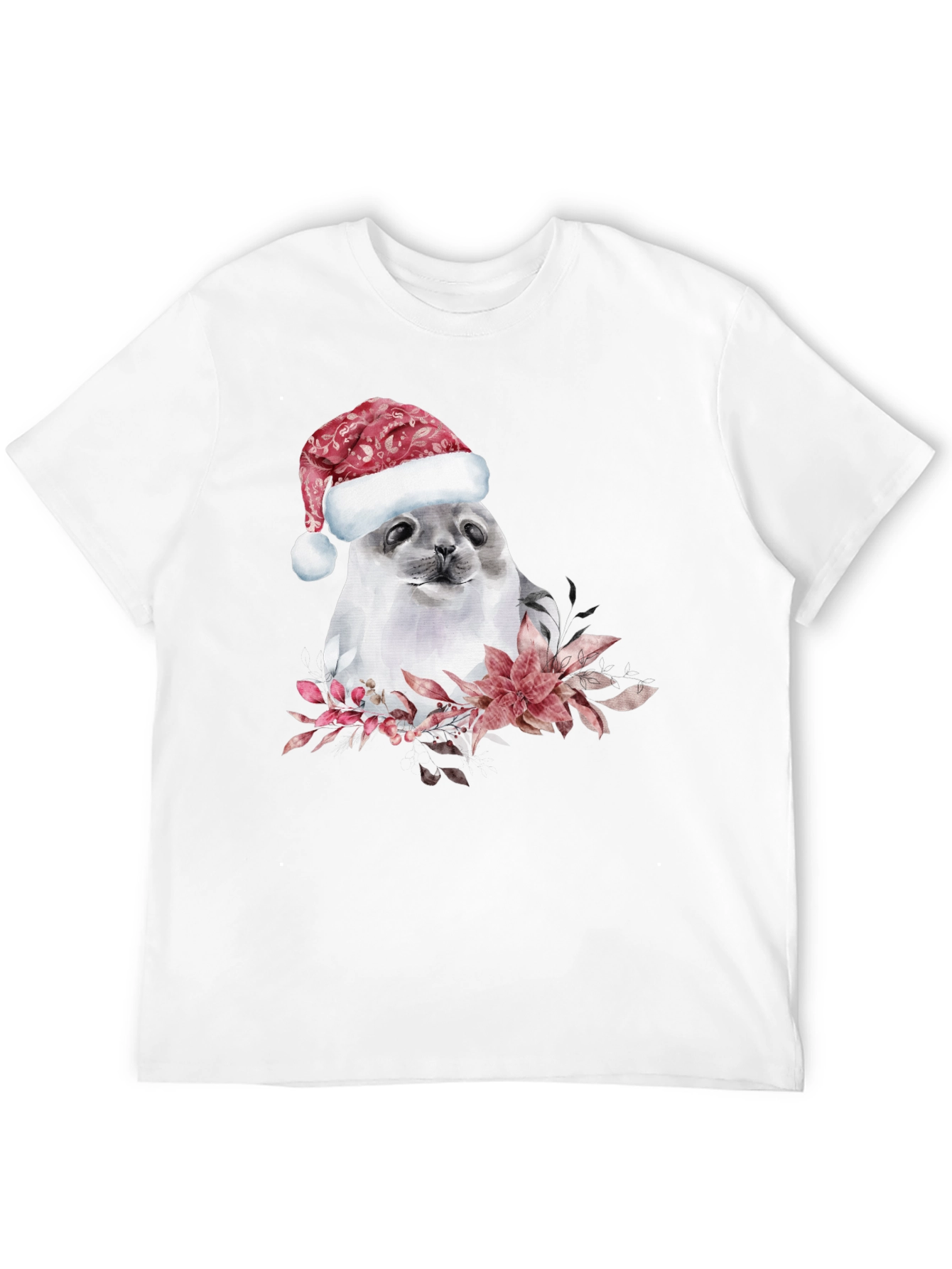 Festive Seal Holiday T-Shirt