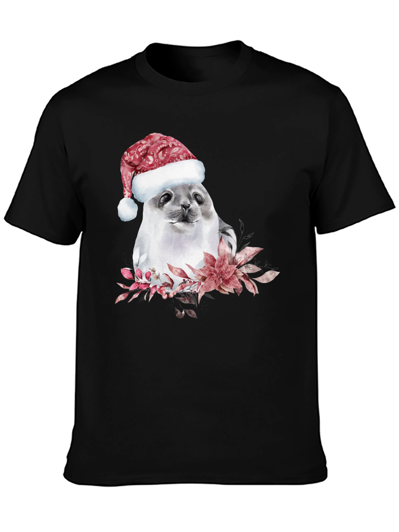 Festive Seal Holiday T-Shirt