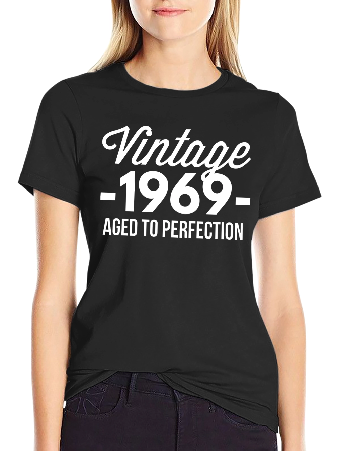 Vintage 1969 Aged to Perfection Black T-Shirt