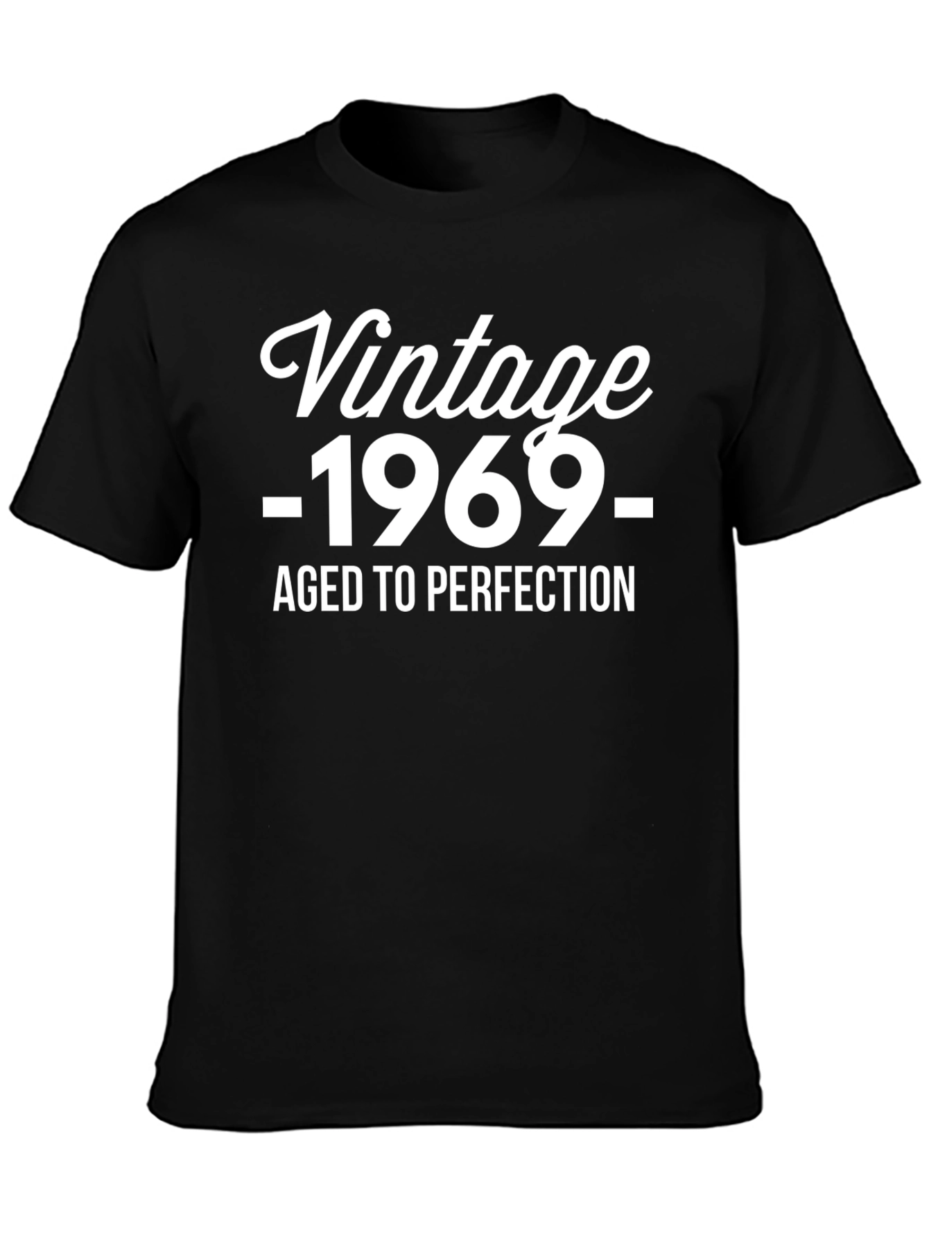 Vintage 1969 Aged to Perfection Black T-Shirt