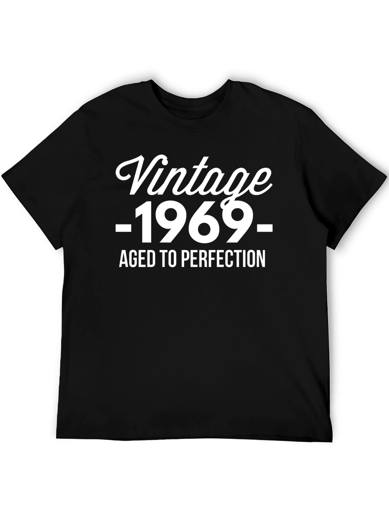Vintage 1969 Aged to Perfection Black T-Shirt