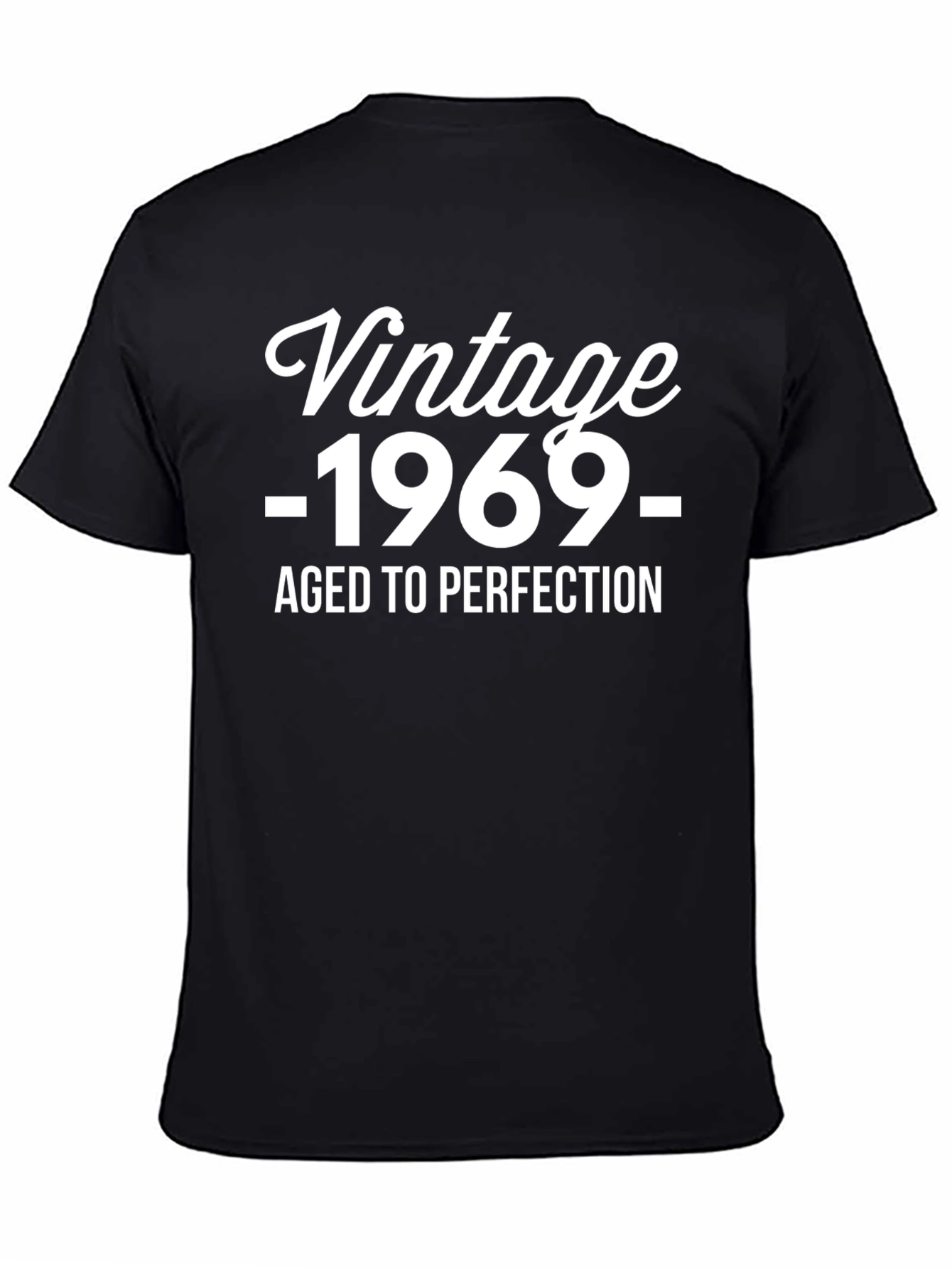 Vintage 1969 Aged to Perfection Black T-Shirt