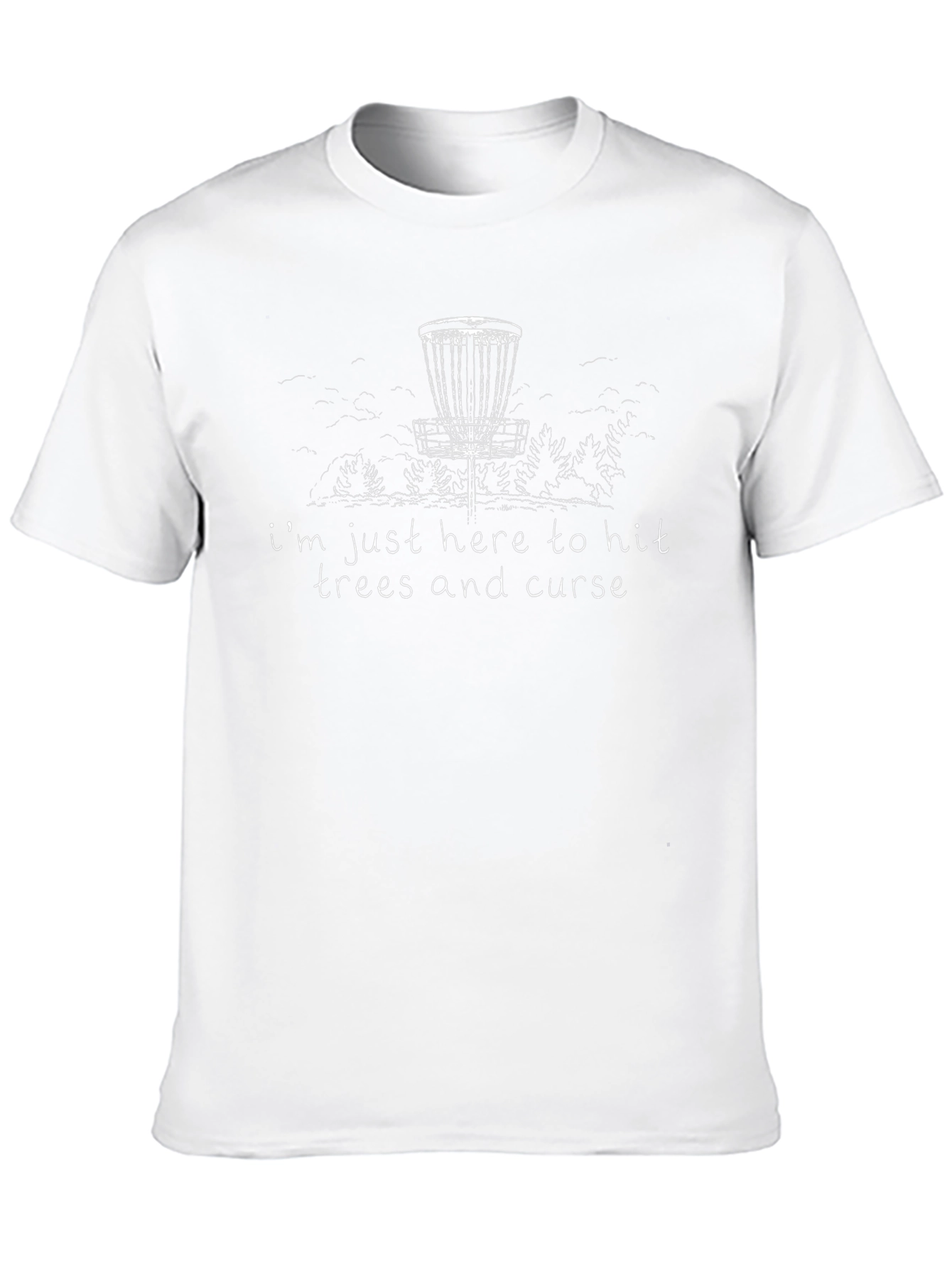 Disc Golf T-Shirt: Hit Trees and Curse Tee