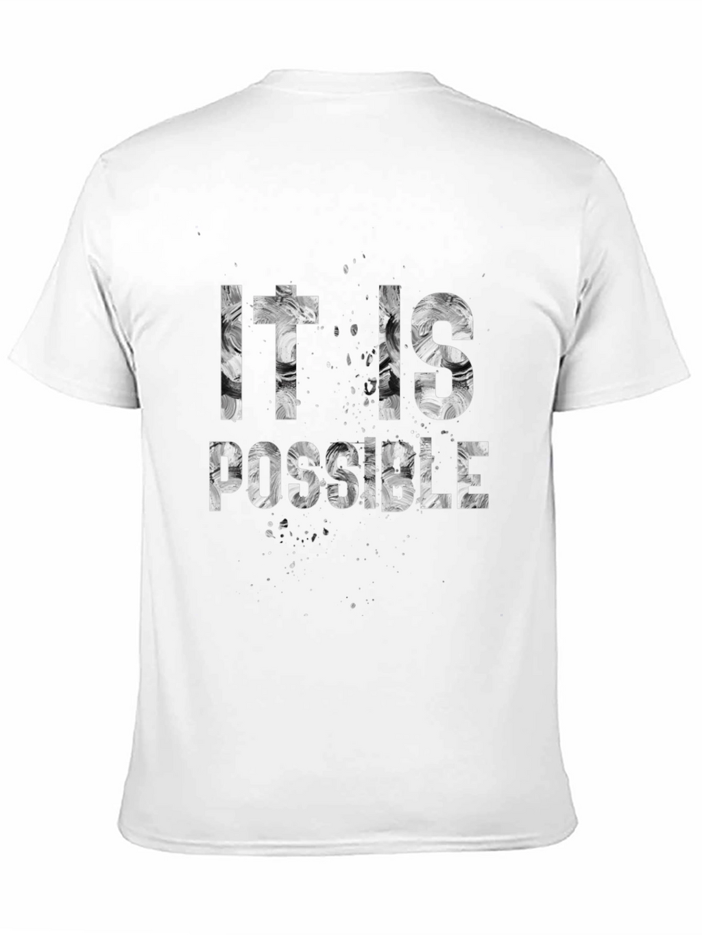 It Is Possible Graphic Print Black T-Shirt