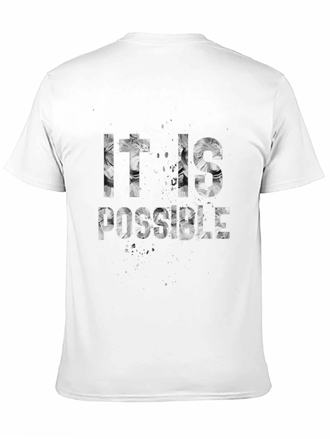 It Is Possible Graphic Print Black T-Shirt