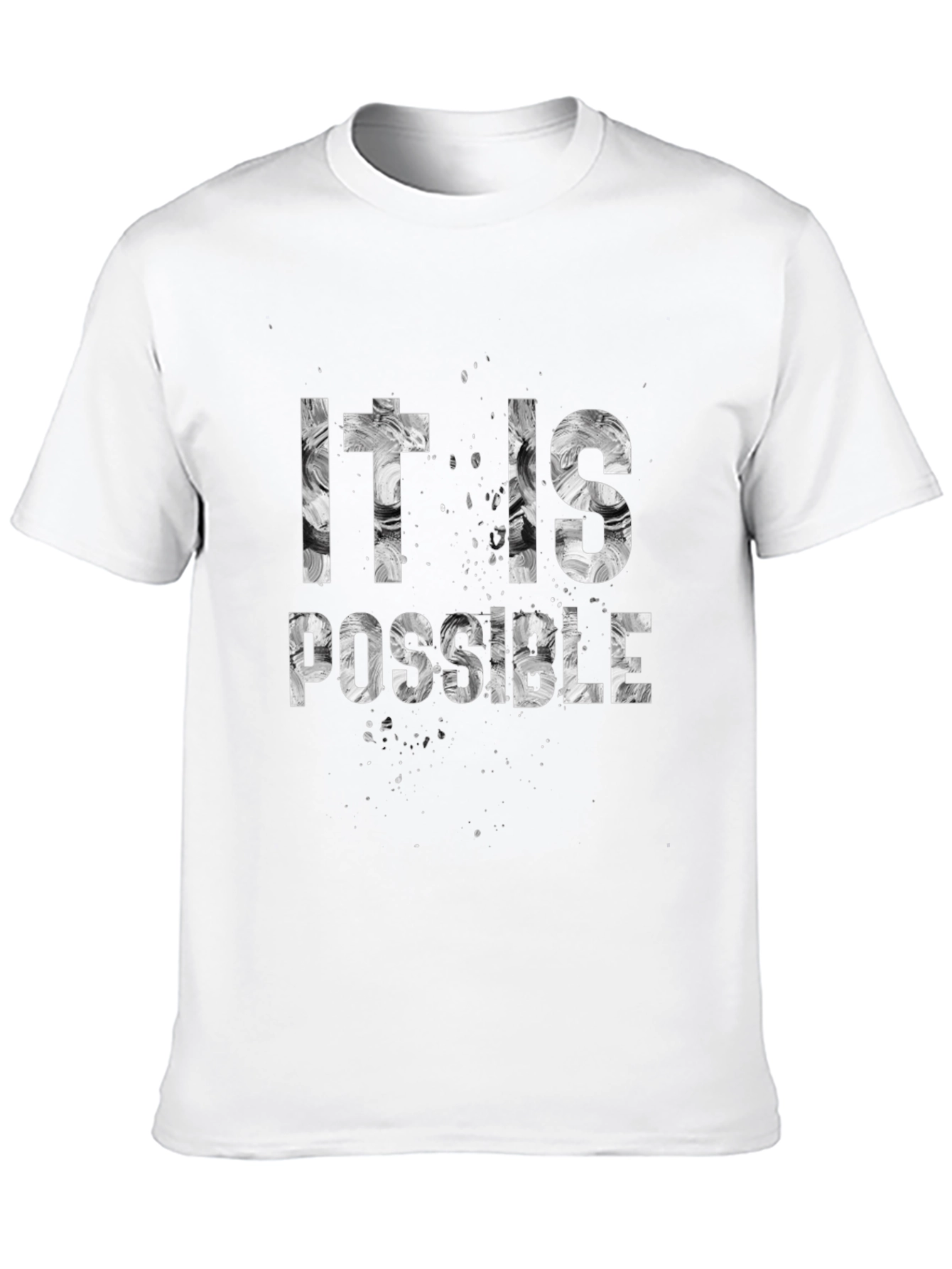 It Is Possible Graphic Print Black T-Shirt