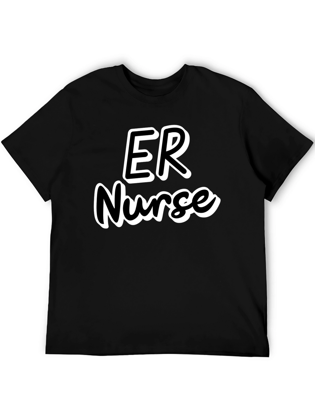 ER Nurse T-Shirt - Black Emergency Room Apparel