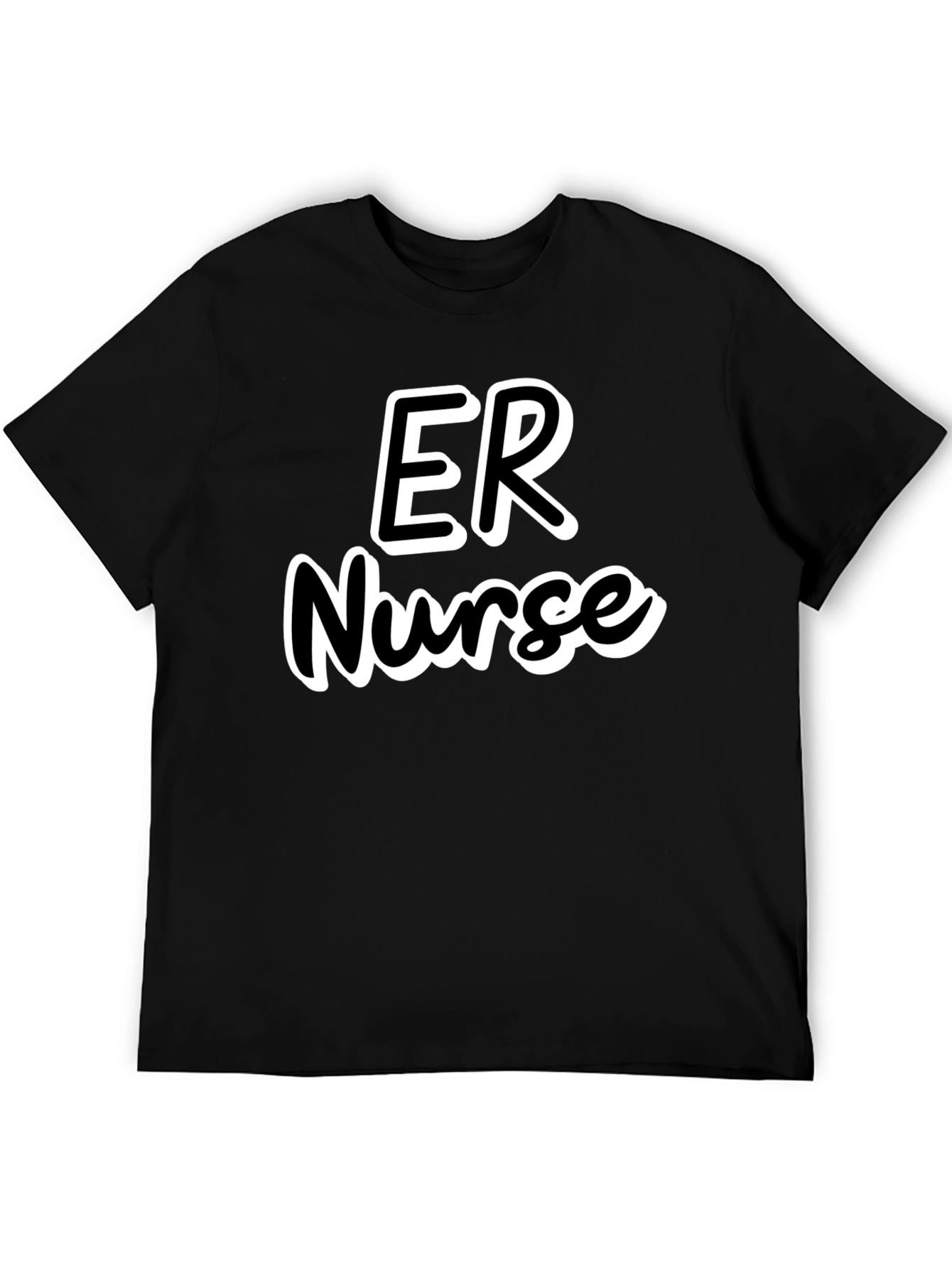 ER Nurse T-Shirt - Black Emergency Room Apparel