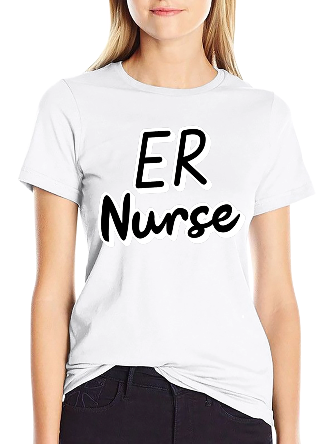 ER Nurse T-Shirt - Black Emergency Room Apparel