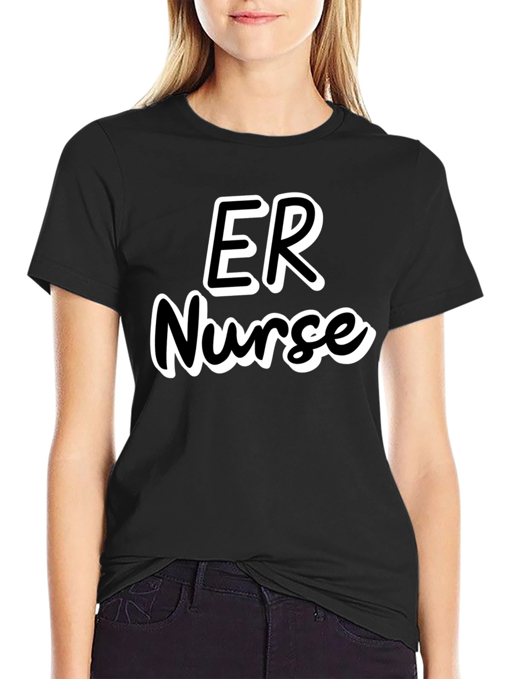 ER Nurse T-Shirt - Black Emergency Room Apparel