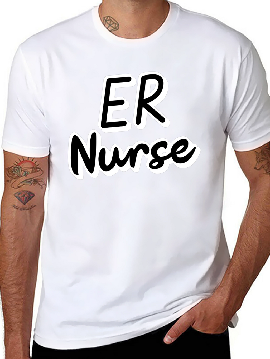 ER Nurse T-Shirt - Black Emergency Room Apparel