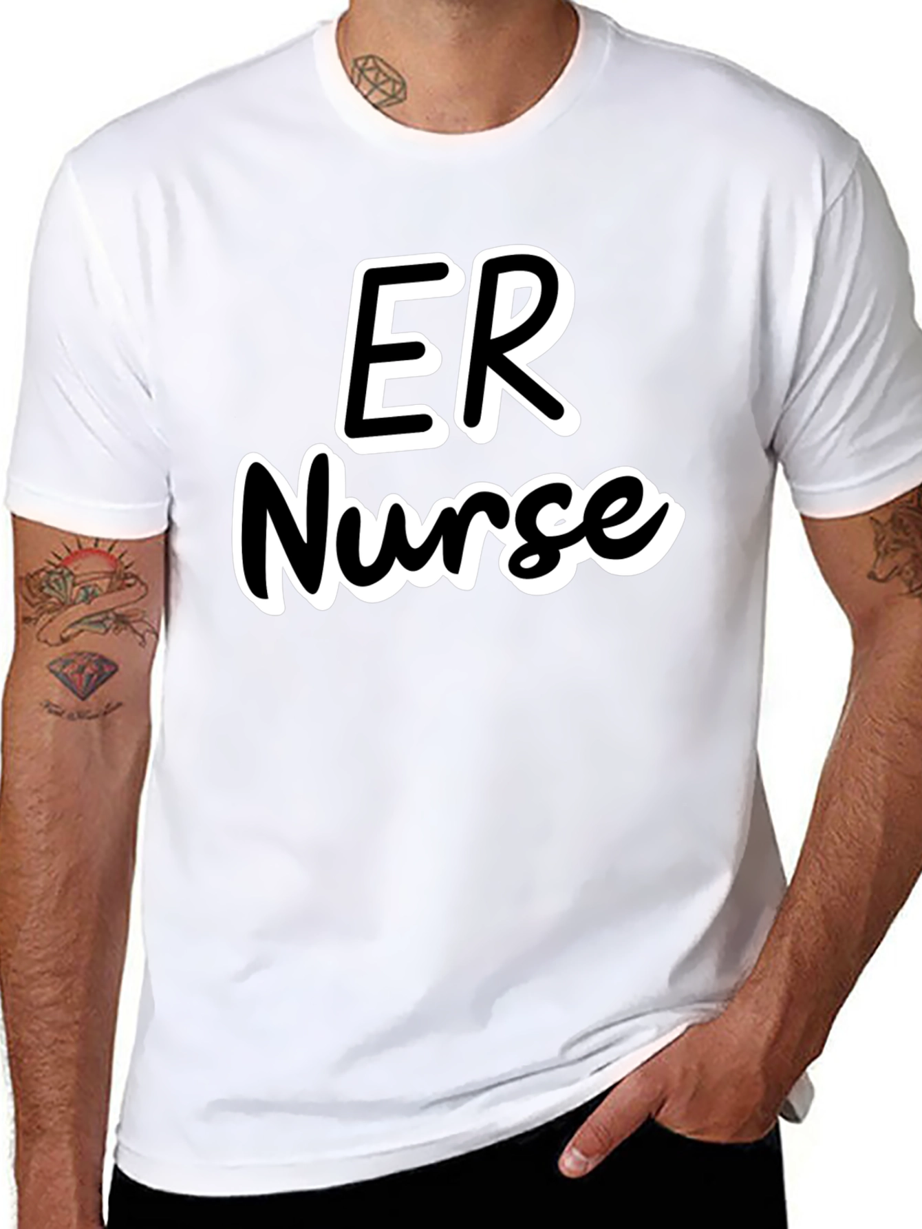 ER Nurse T-Shirt - Black Emergency Room Apparel