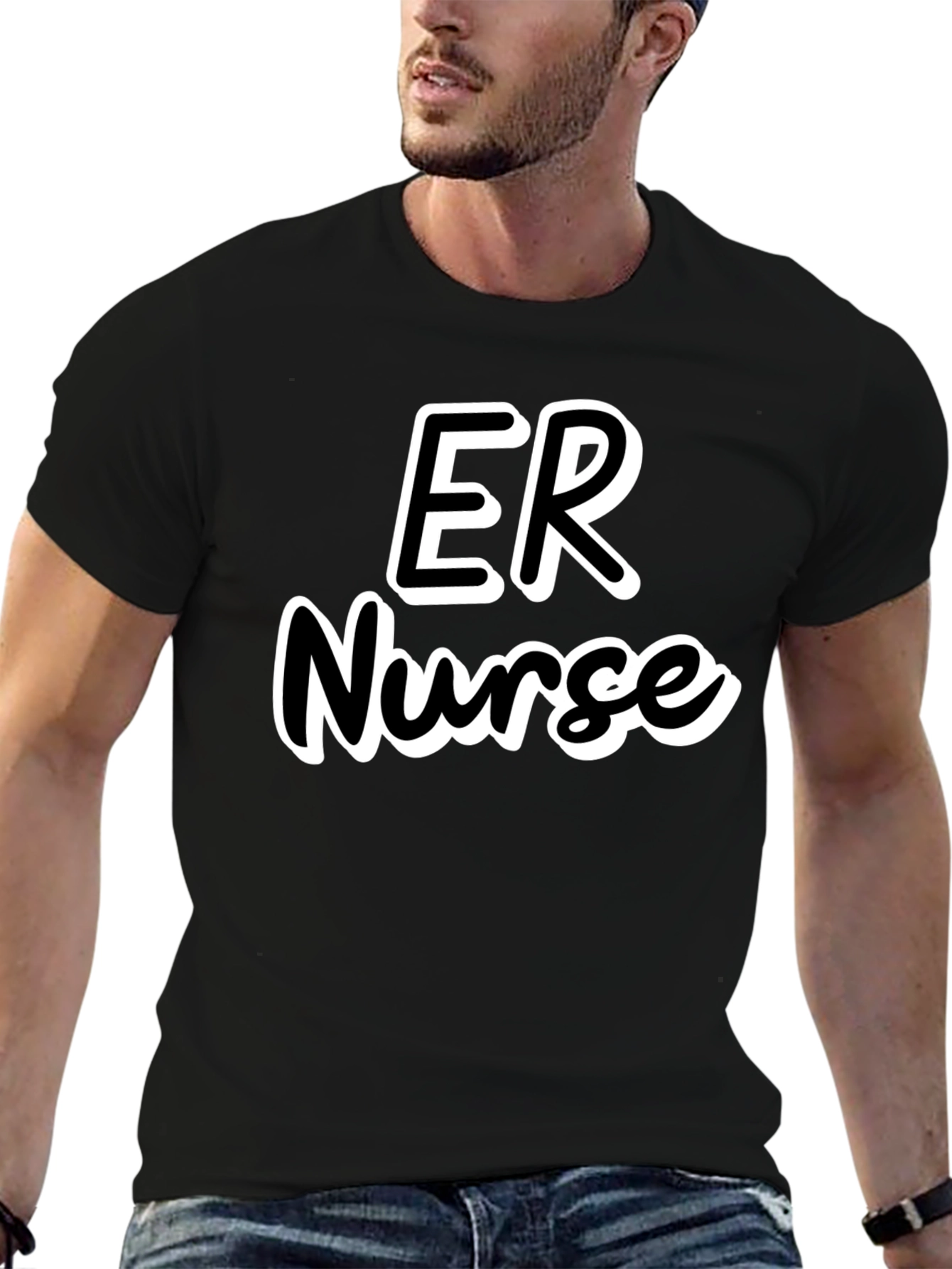 ER Nurse T-Shirt - Black Emergency Room Apparel