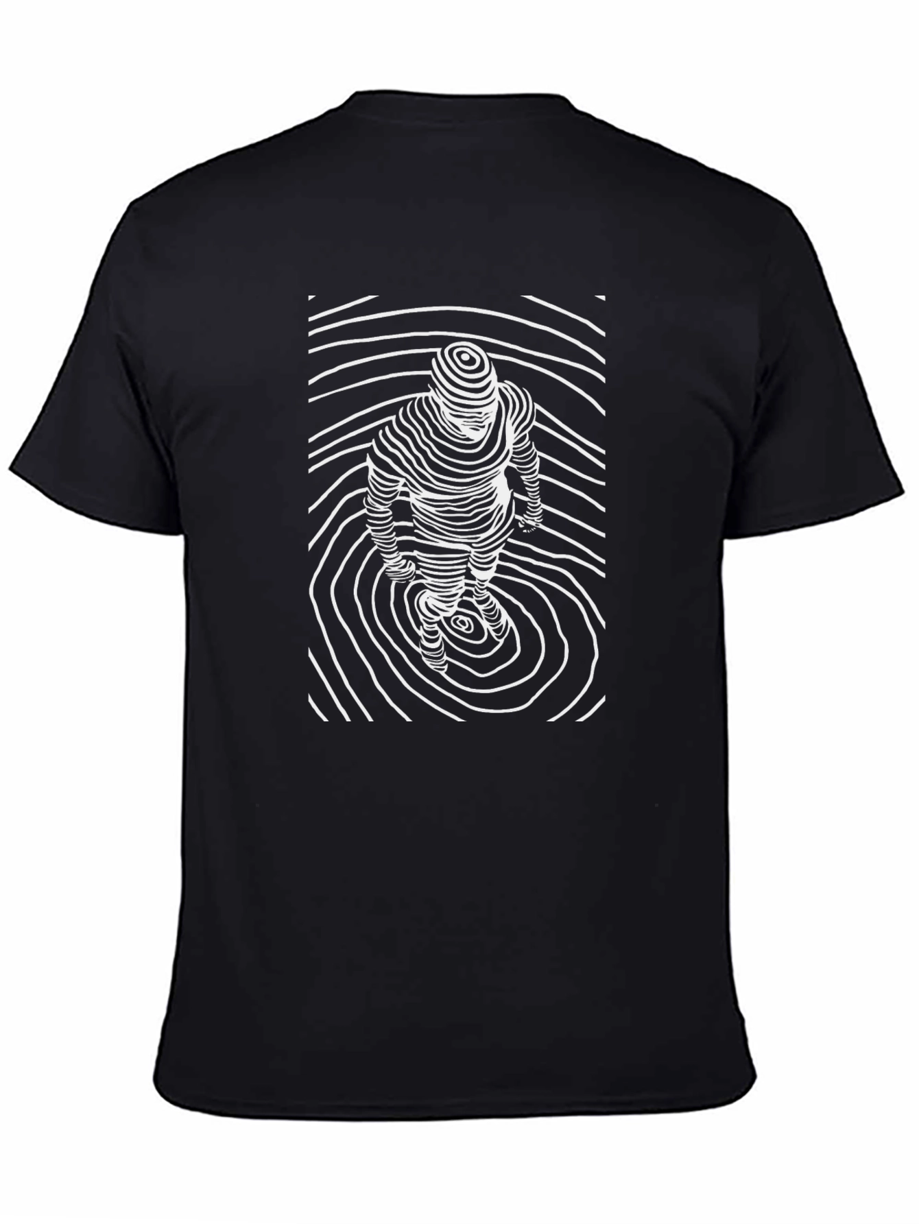 Optical Illusion Art Graphic Tee - Modern Style
