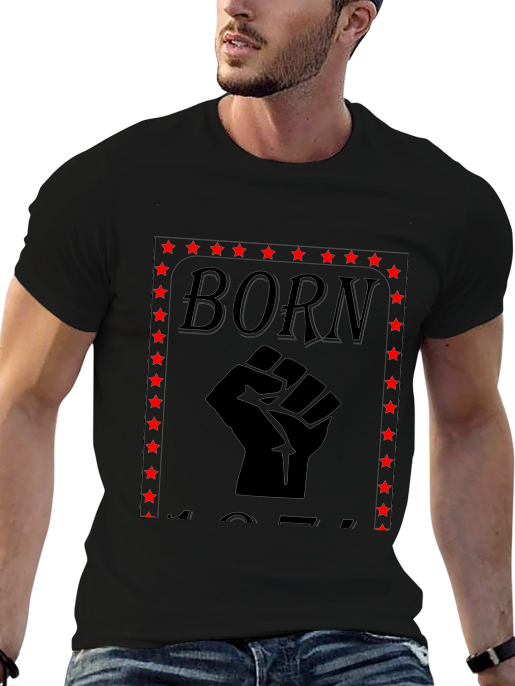 Born Fist Black T-Shirt