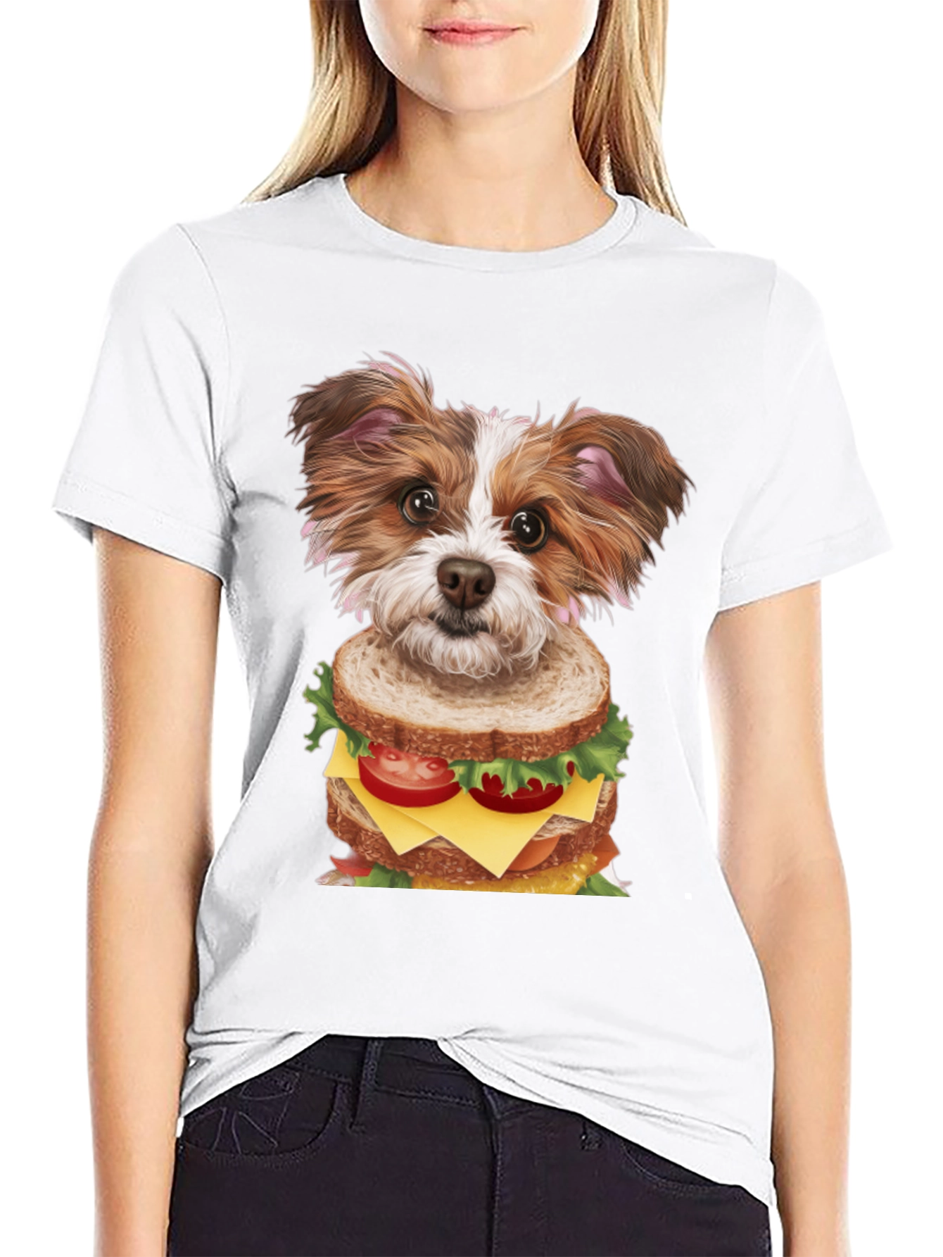 Dog Sandwich Graphic Tee - Unique Style