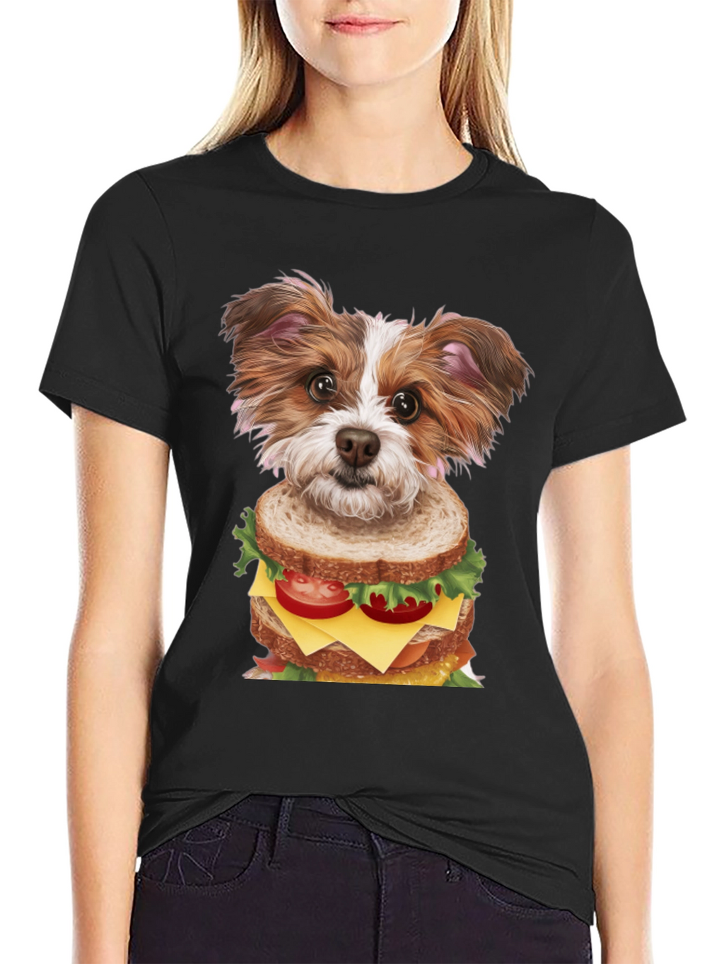 Dog Sandwich Graphic Tee - Unique Style
