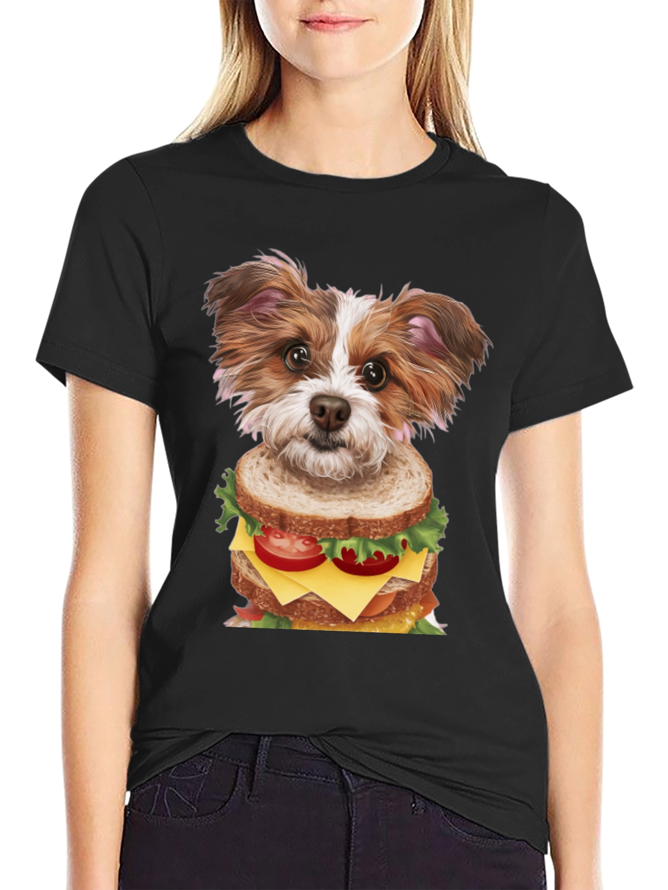 Dog Sandwich Graphic Tee - Unique Style