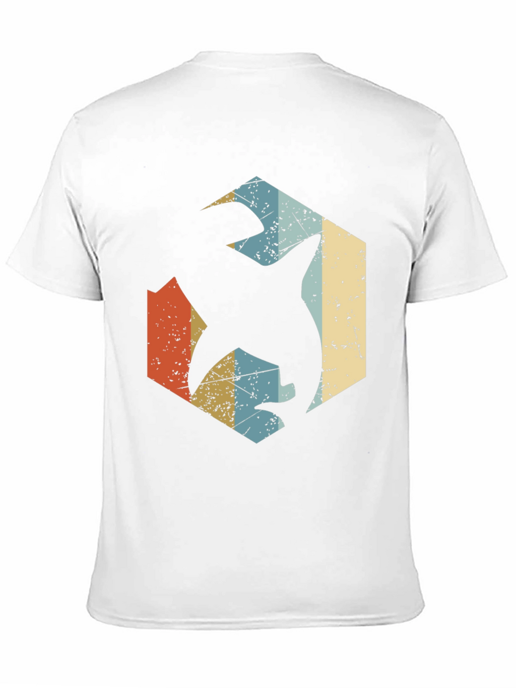 Retro Shark Graphic Tee - Black Cotton Blend
