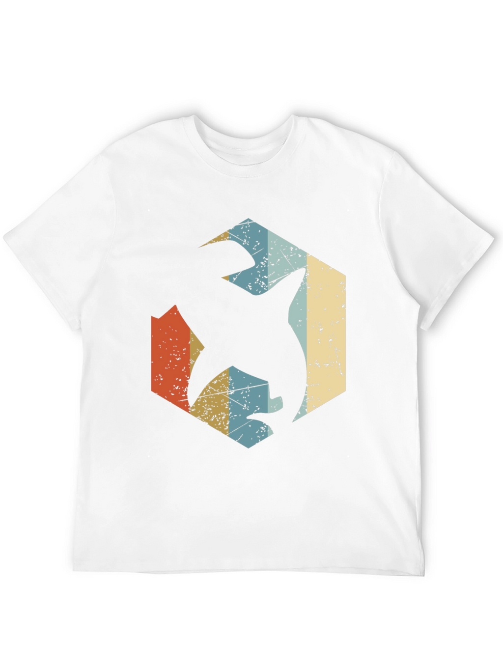 Retro Shark Graphic Tee - Black Cotton Blend