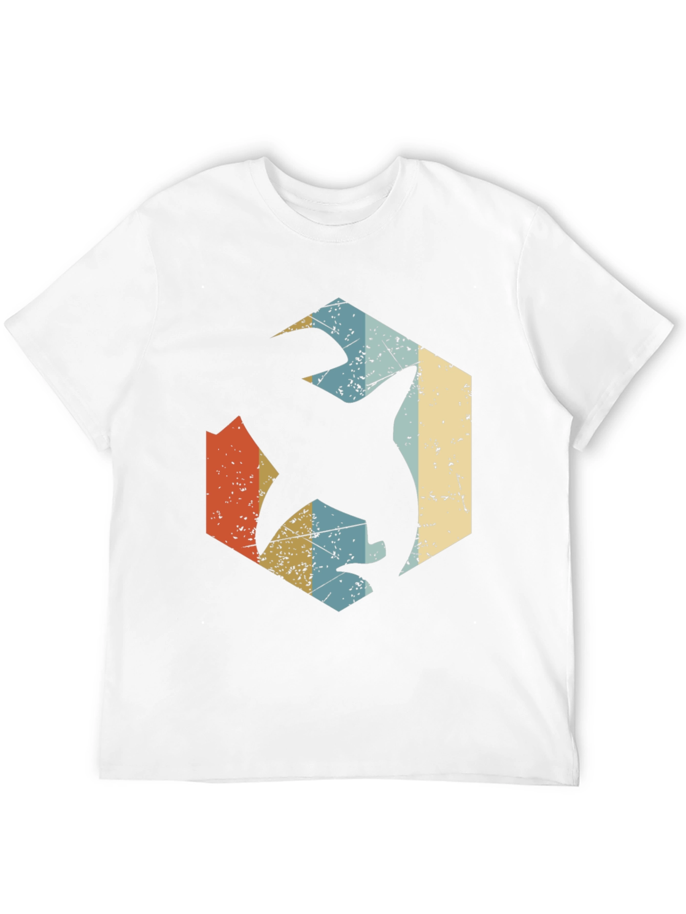 Retro Shark Graphic Tee - Black Cotton Blend