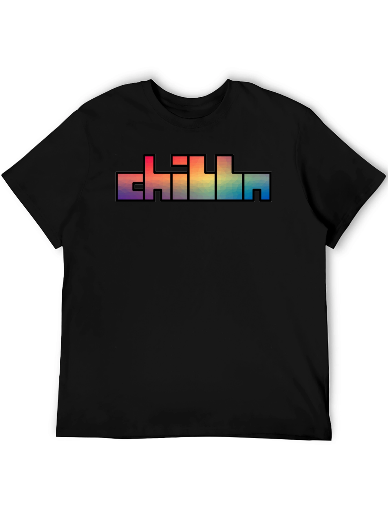 Chill Text Rainbow Graphic T-Shirt