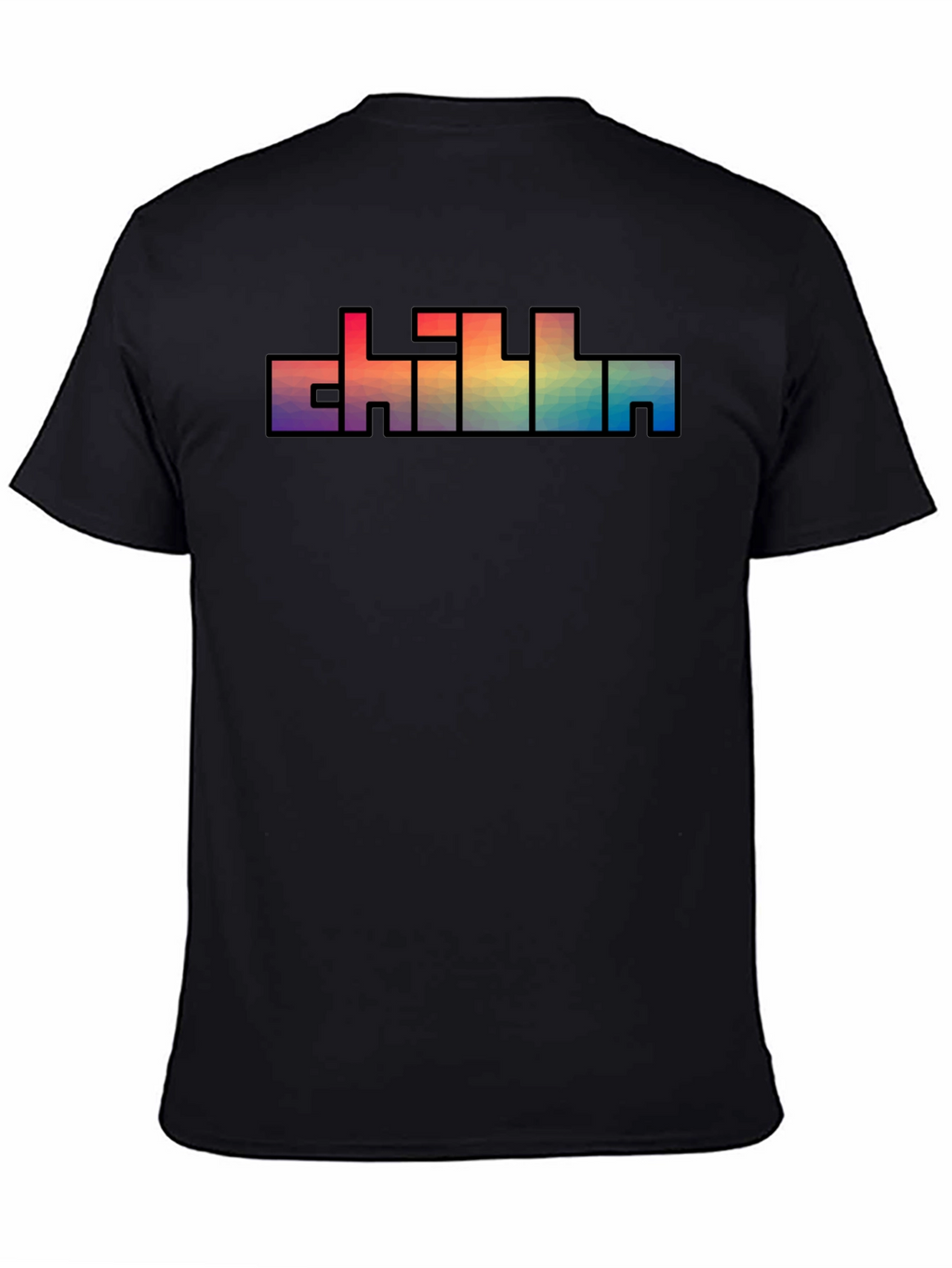 Chill Text Rainbow Graphic T-Shirt