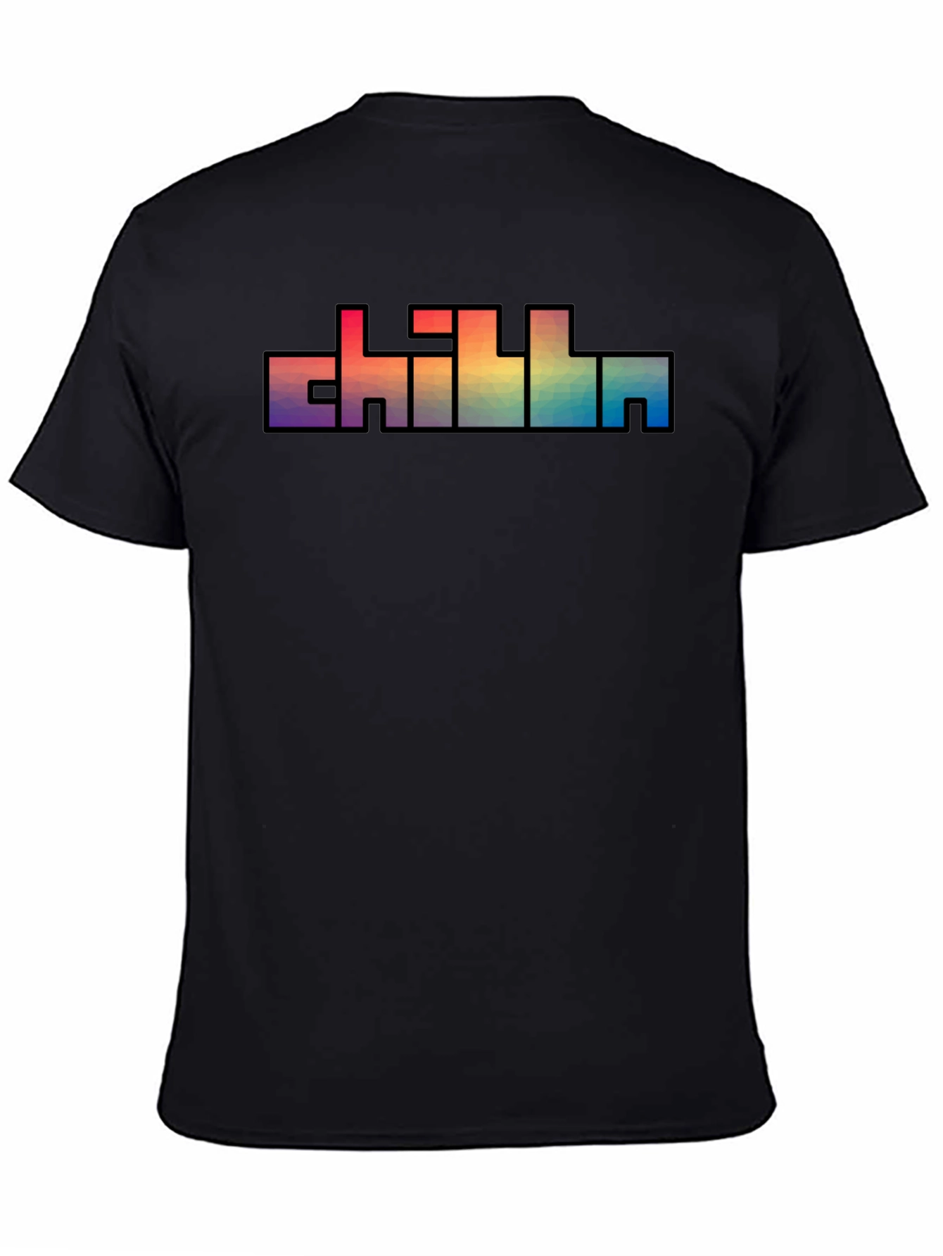 Chill Text Rainbow Graphic T-Shirt