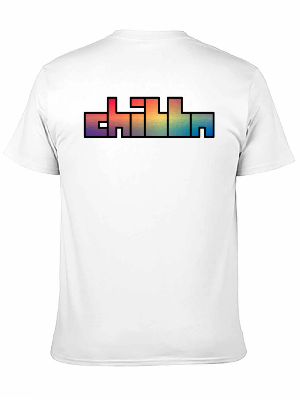 Chill Text Rainbow Graphic T-Shirt